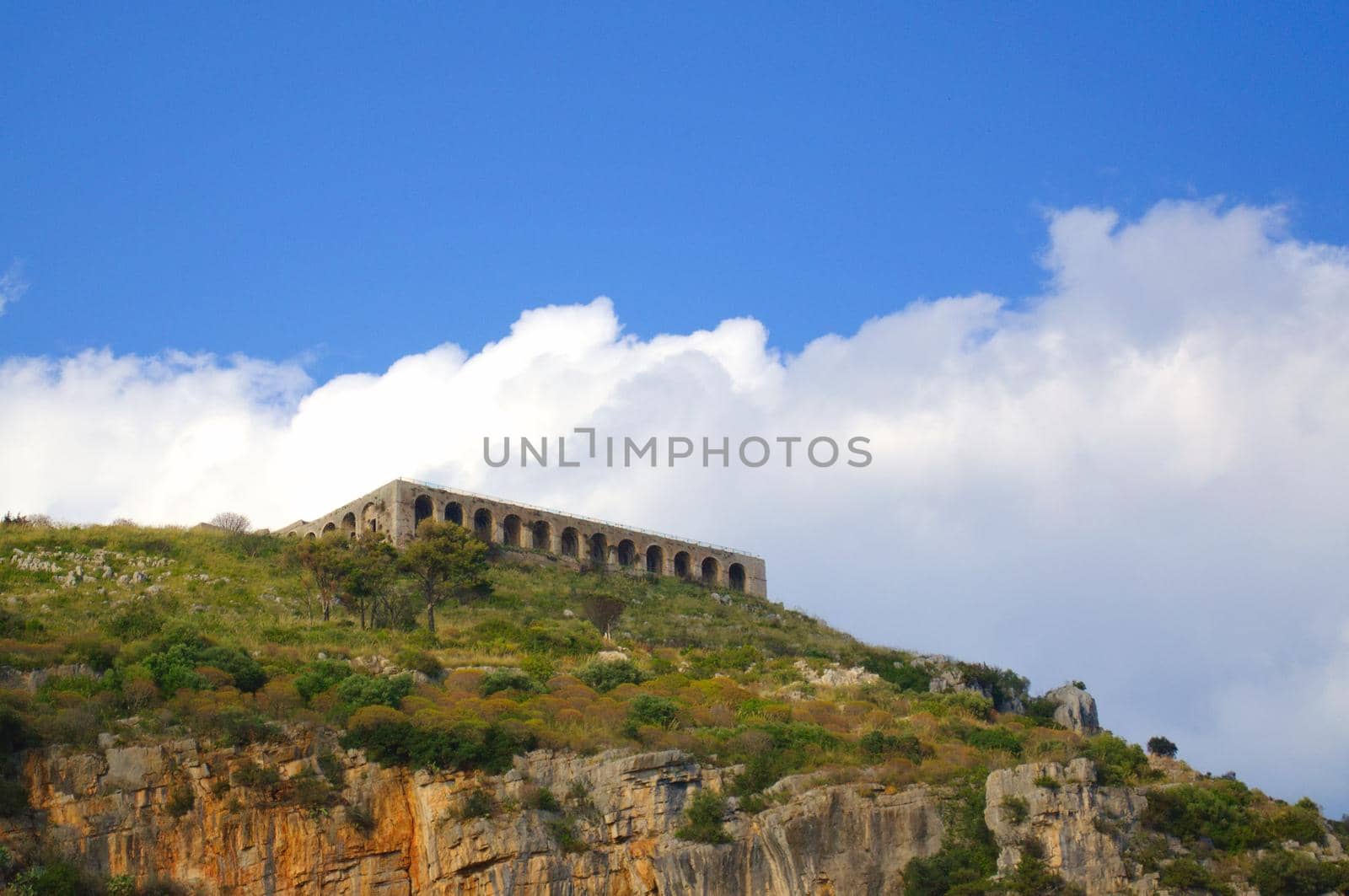 Ruins of the roman temple of Jupiter Anxur, in Terracina, Italy. by hernan_hyper