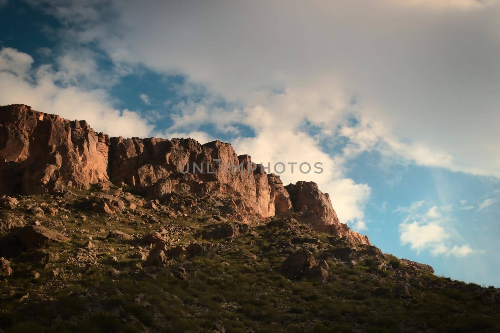 Rocky outcrop in the Andes mountains, province of Mendoza, Argentina. by hernan_hyper