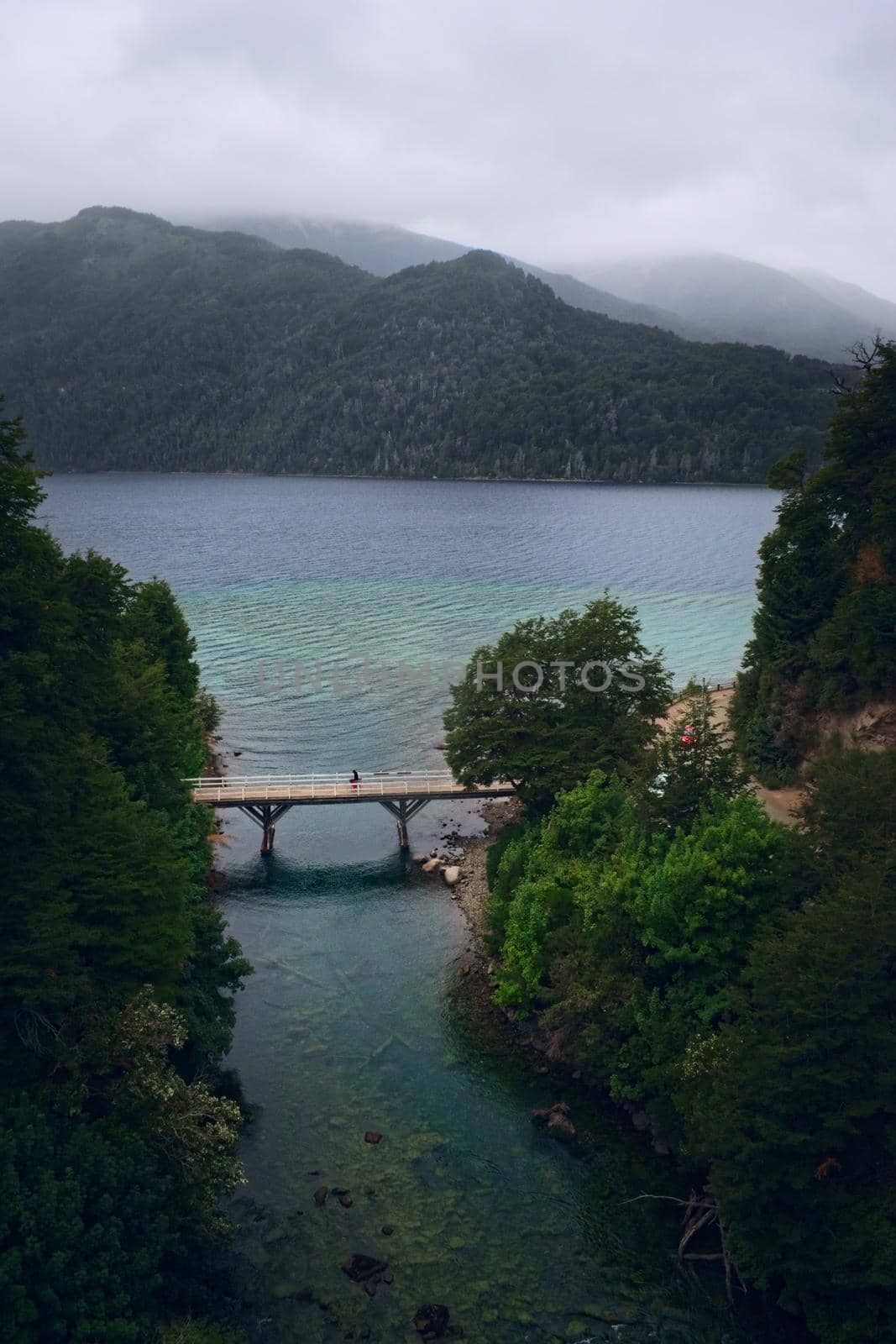 Bridge over Rio Correntoso, in Argentinian Patagonia by hernan_hyper