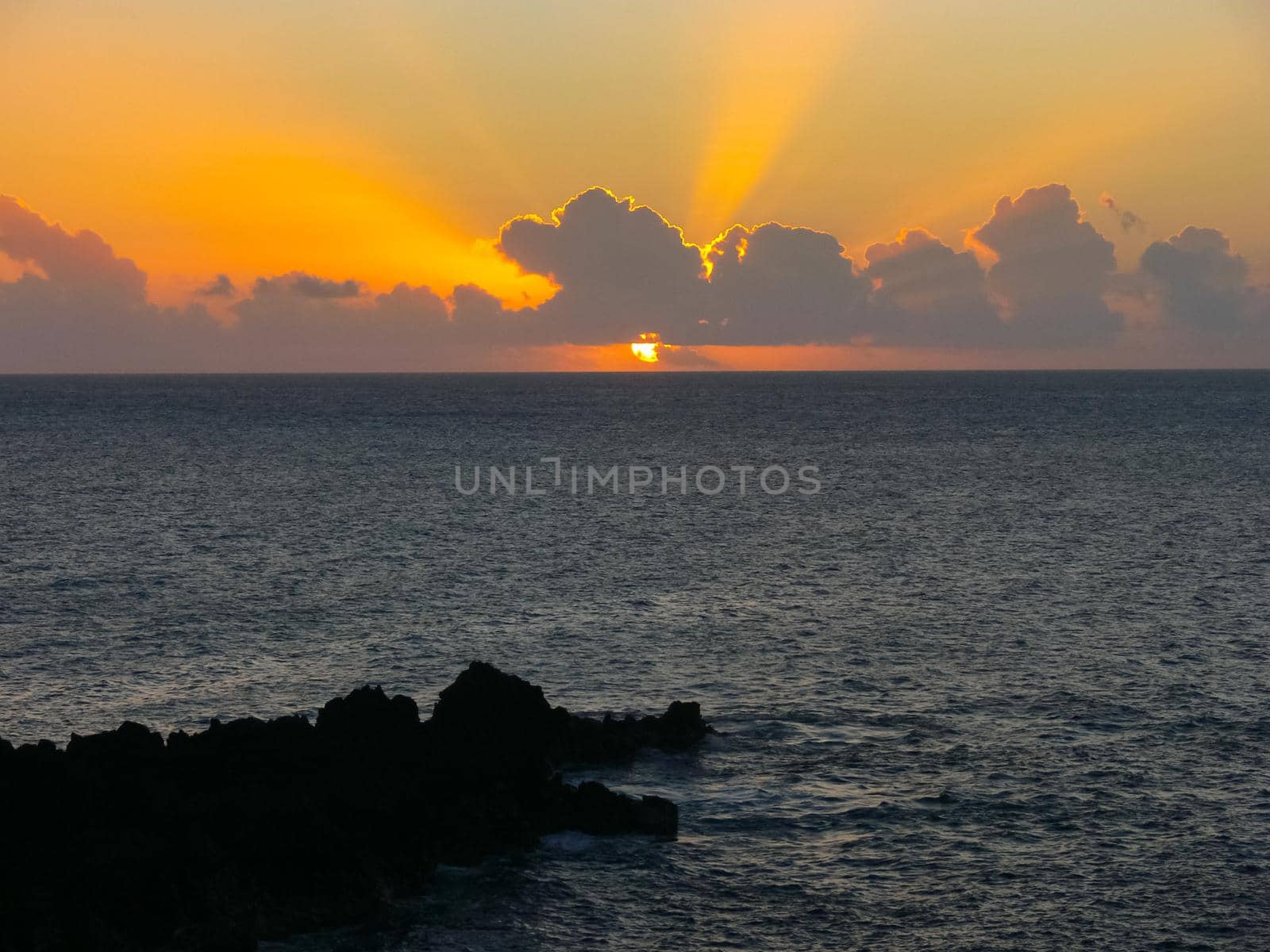 Easter Island coastline. Easter Island coast, rocks, ocean. by DePo