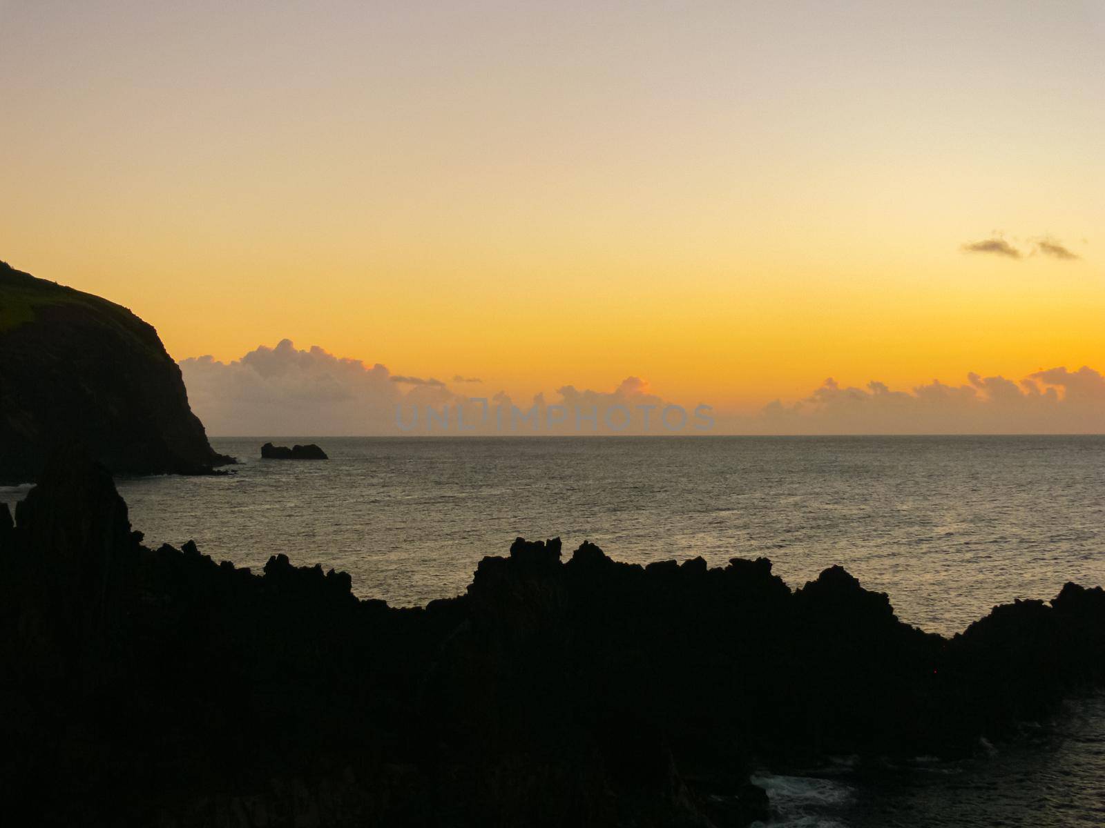 Easter Island coastline. Easter Island coast, rocks, ocean. by DePo