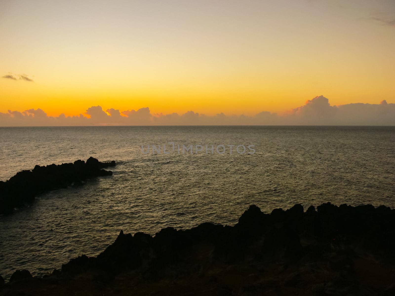 Easter Island coastline. Easter Island coast, rocks, ocean. by DePo