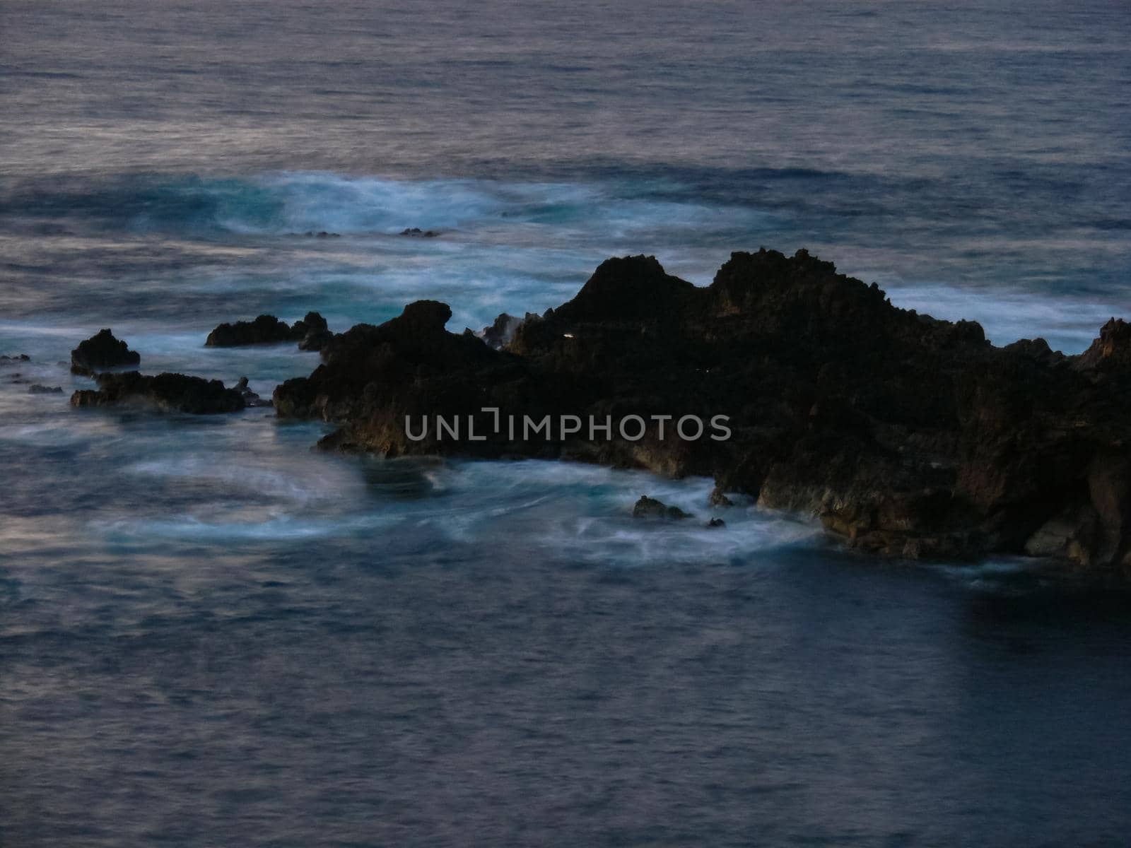 Easter Island coastline. Easter Island coast, rocks, ocean. by DePo