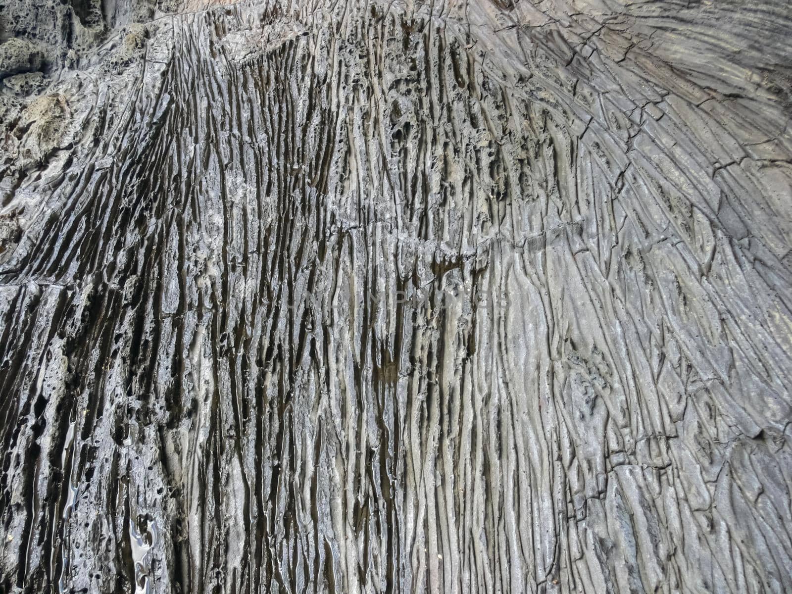 Errosia lava tuff on the coast of Easter Island.