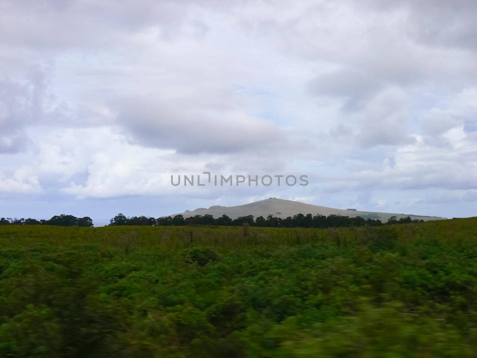 The nature of Easter Island, landscape, vegetation and coast.