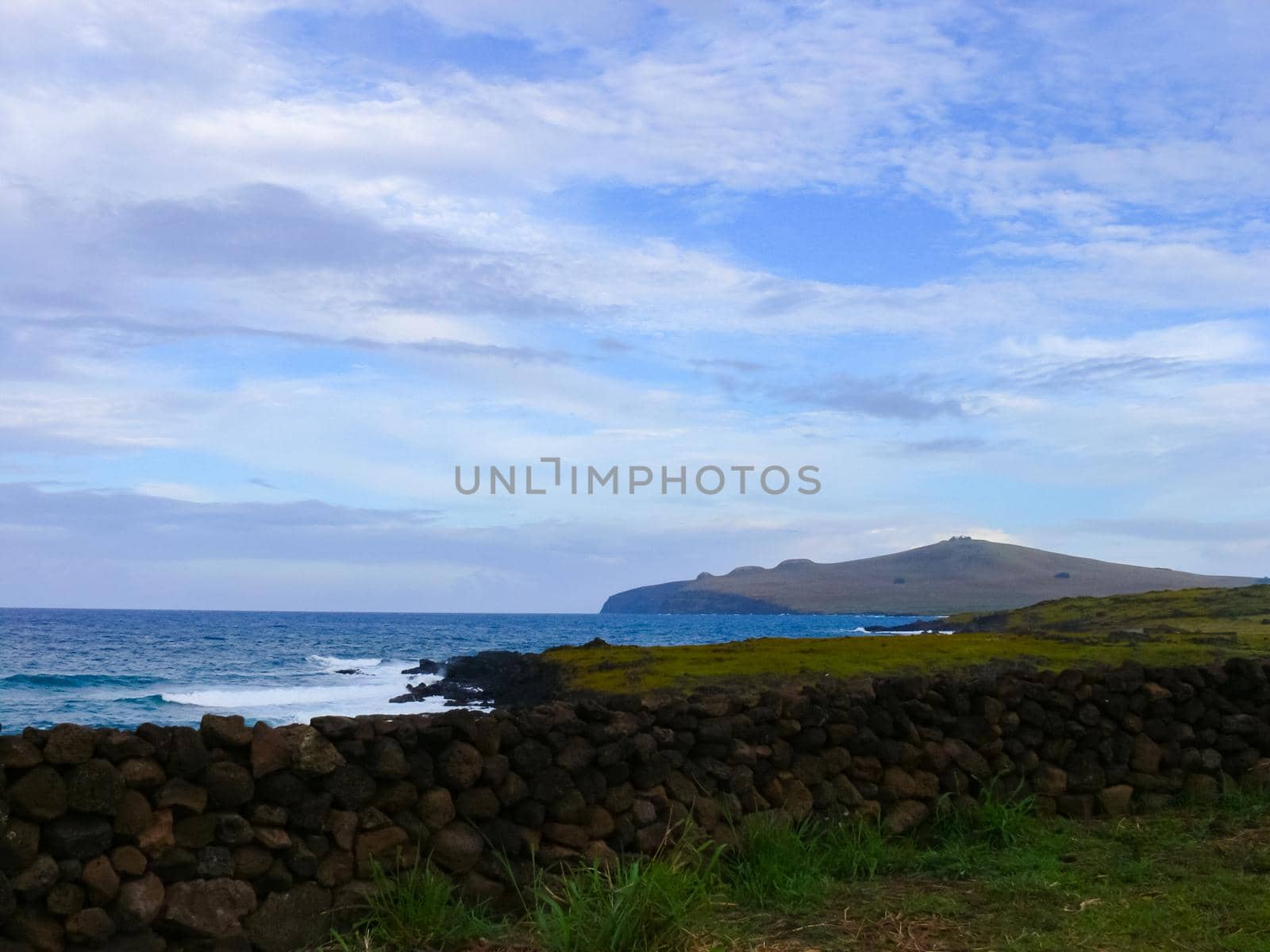 nature of Easter Island, landscape, vegetation and coast. by DePo