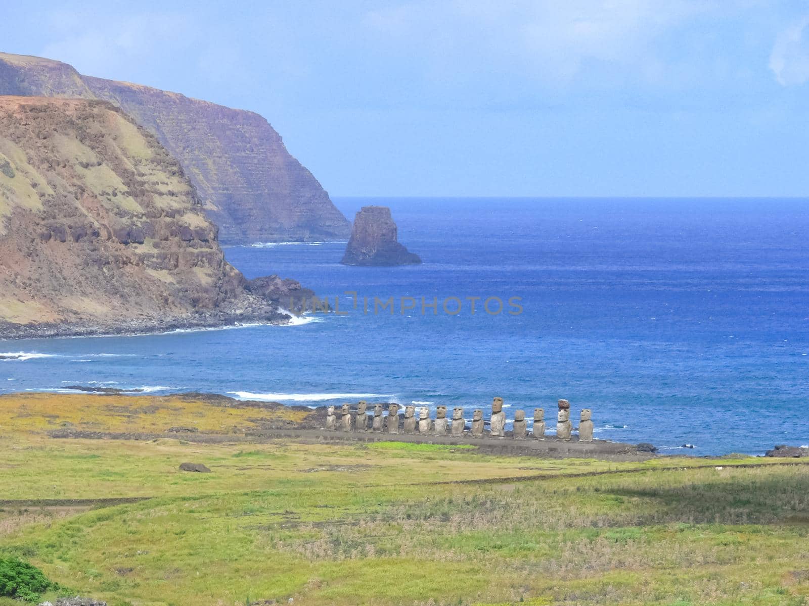 nature of Easter Island, landscape, vegetation and coast. by DePo