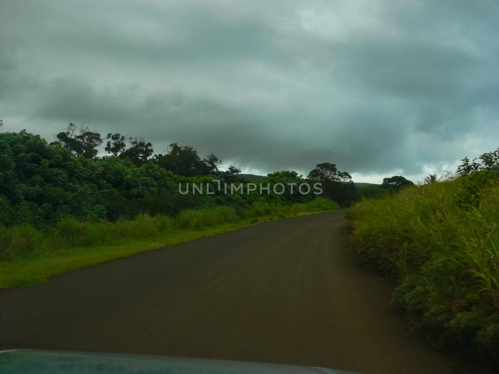 road on Easter Island. Roads and highways on the island. by DePo