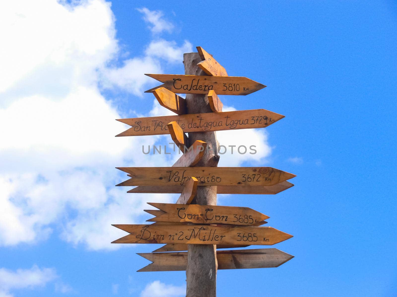 Road signs on Easter Island. by DePo