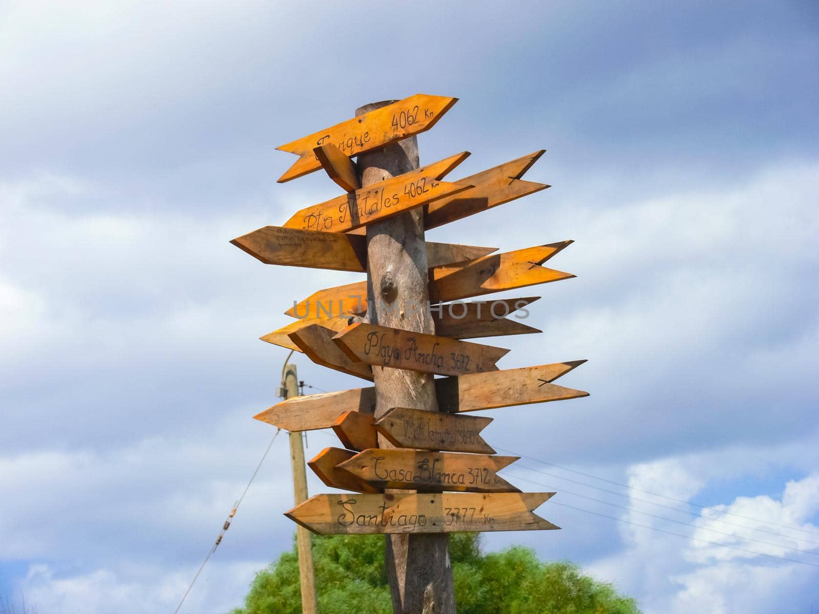 Road signs on Easter Island. by DePo