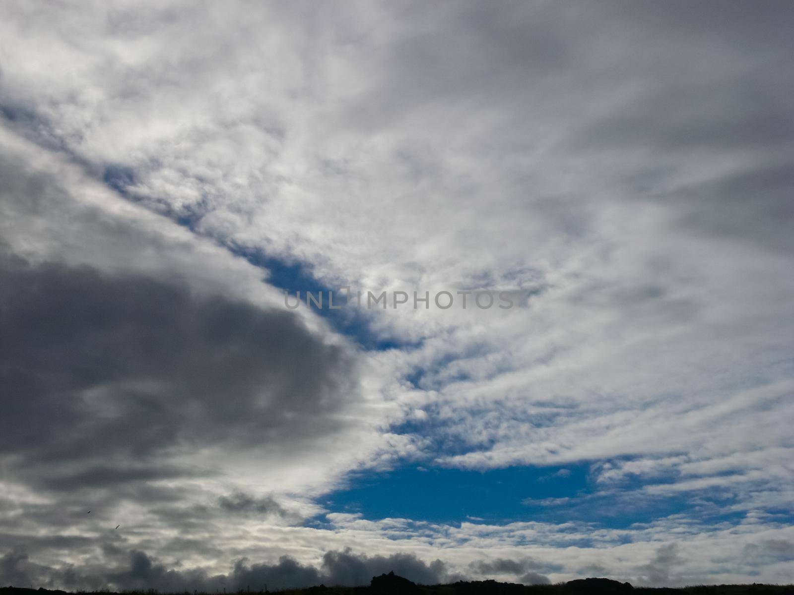 The sky over Easter Island. Sky and clouds.