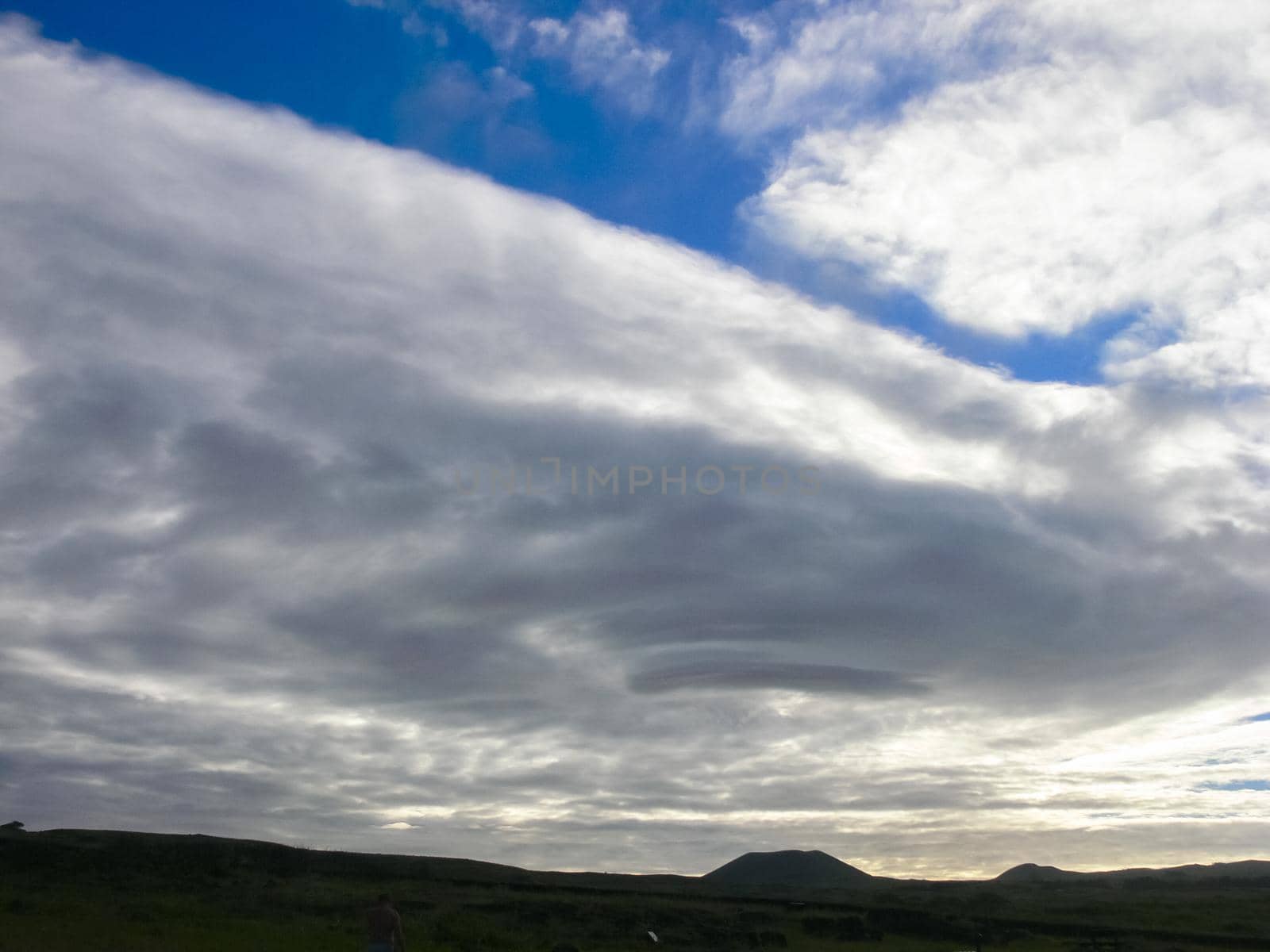 The sky over Easter Island. Sky and clouds.