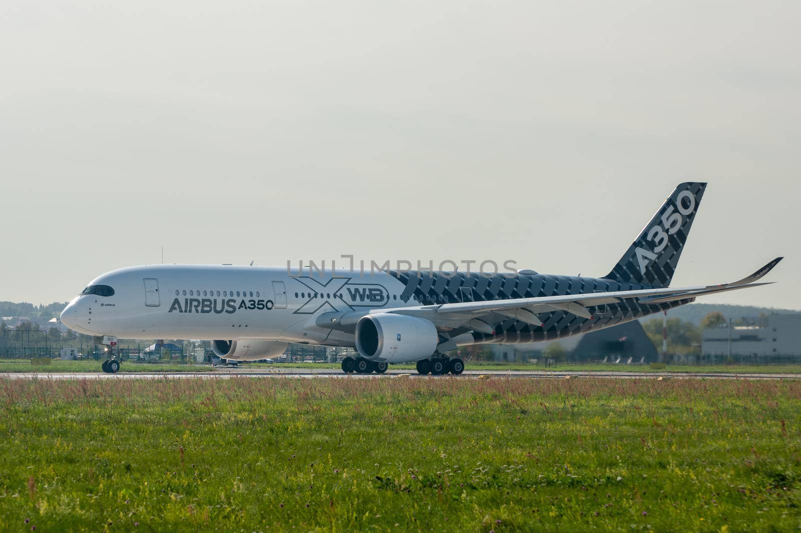 Airplane at the international airport by fifg