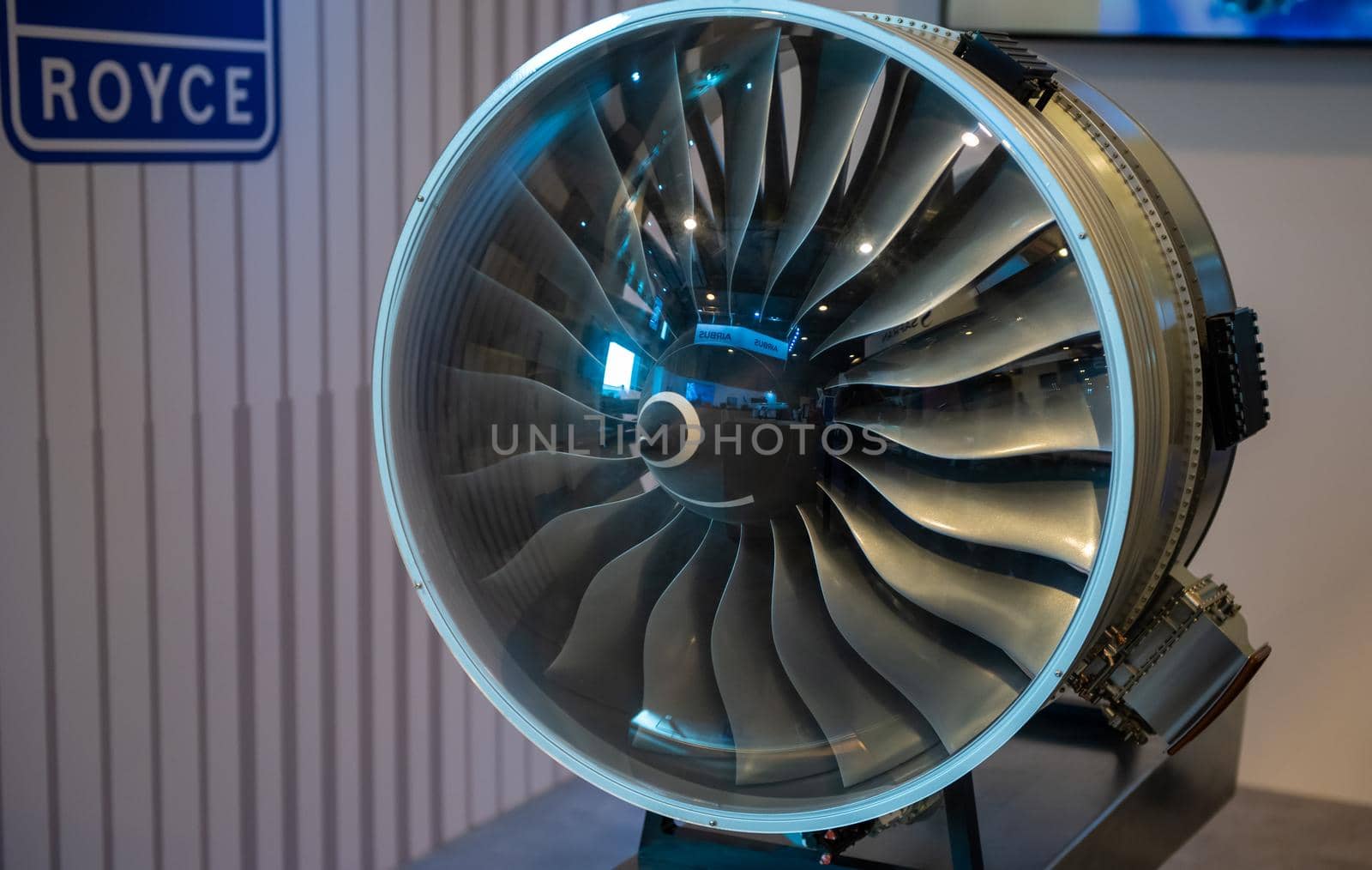 August 31, 2019, Moscow region, Russia. Rolls-Royce Trent 7000 is a turbofan engine for the widebody Airbus A330neo aircraft.