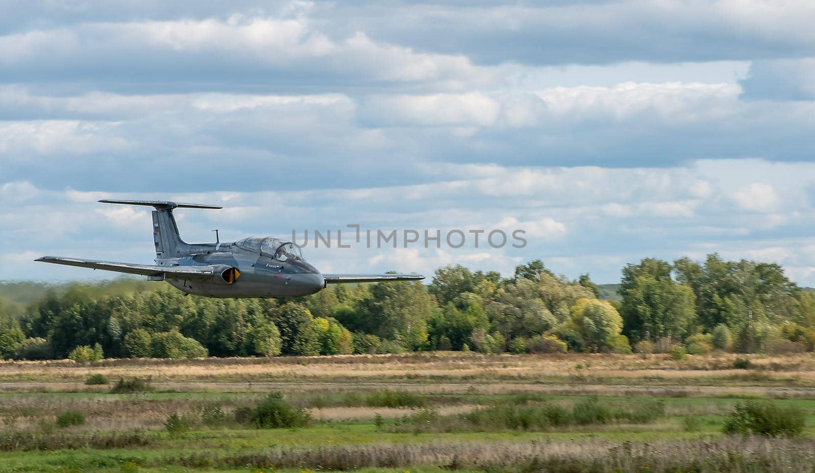 Airplane at the international airport by fifg