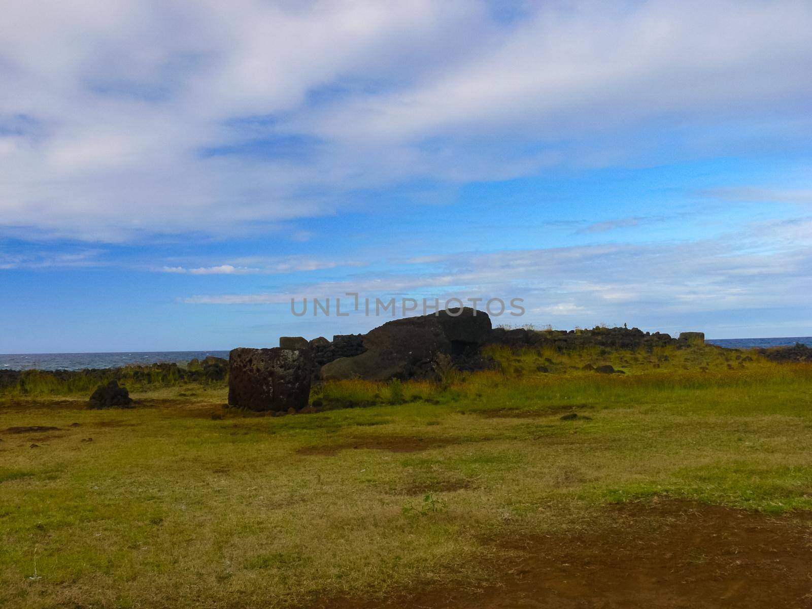 Tachyllite tuff stones, the material from which the statues of Easter Island were made.