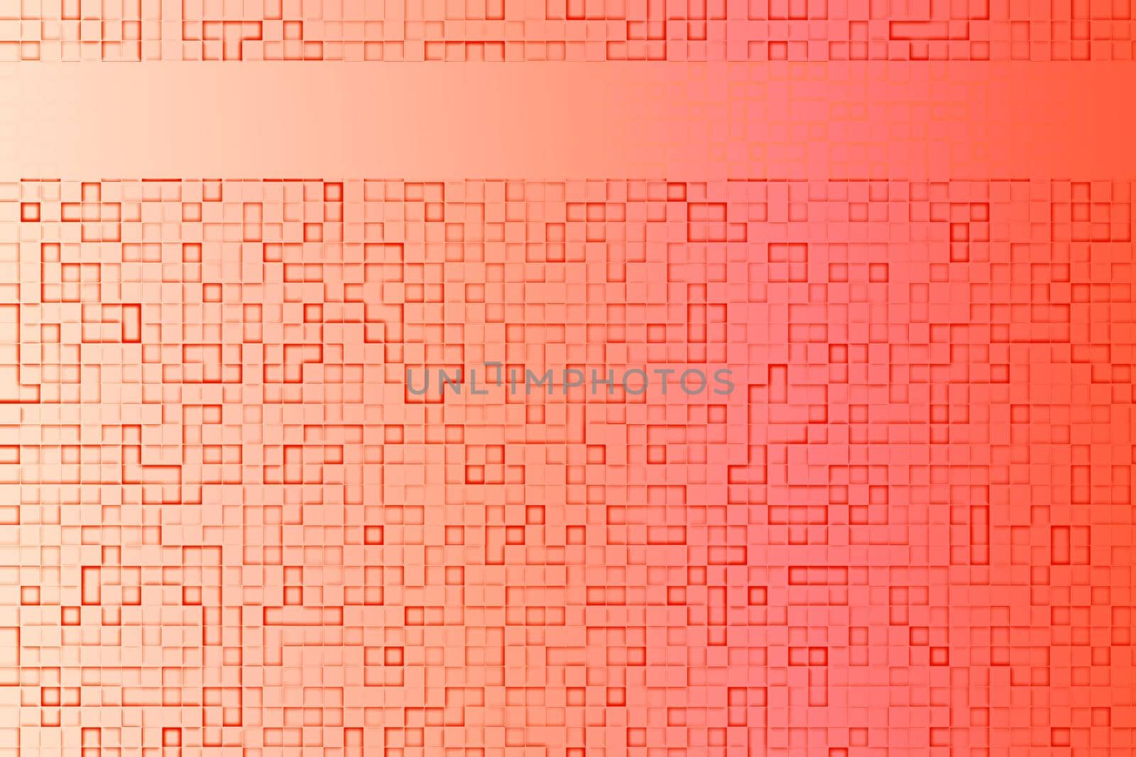 Abstract soft coral geometric background with horizontal field for writings