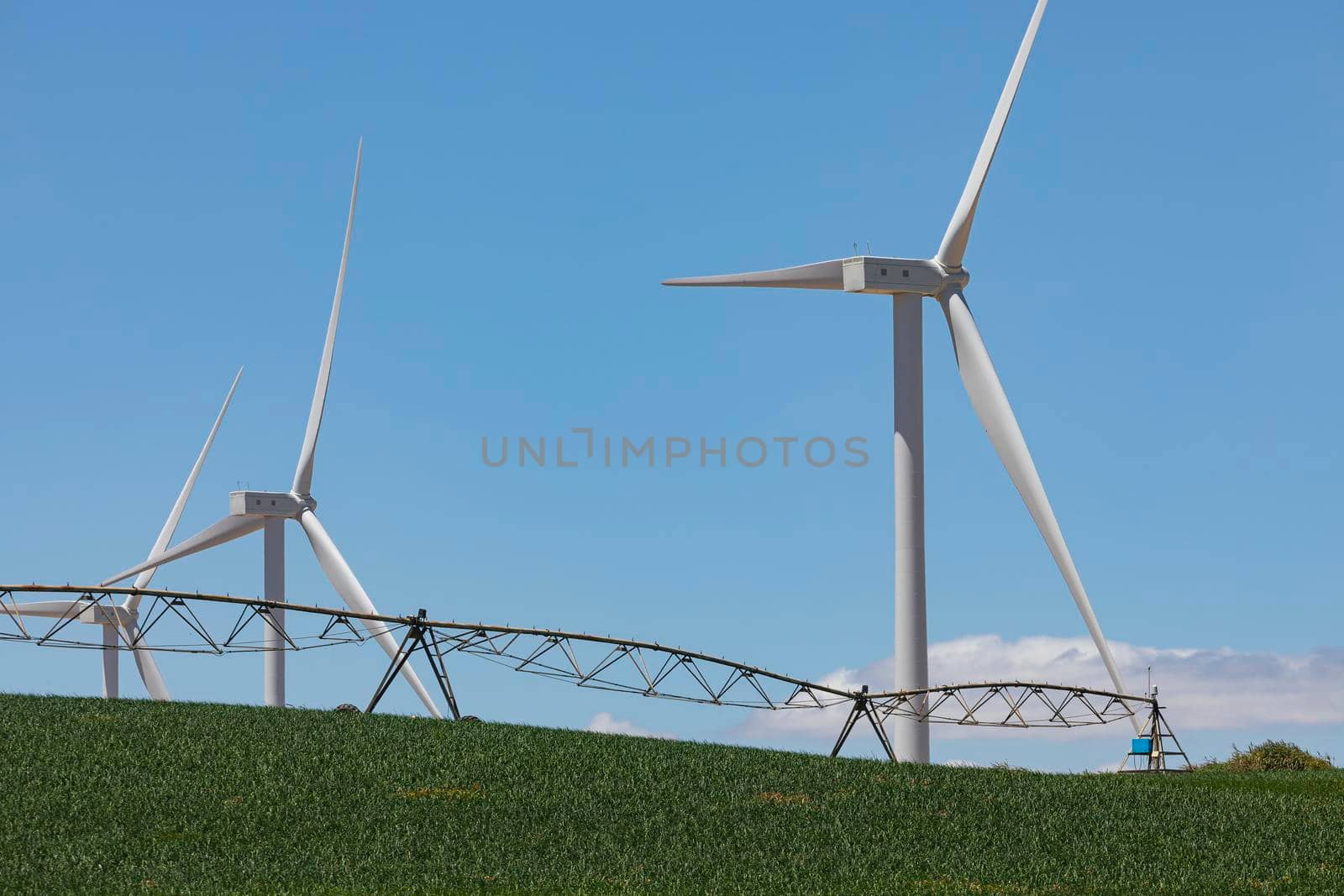 Wind turbines in north of Spain, community of Aragon. by alvarobueno