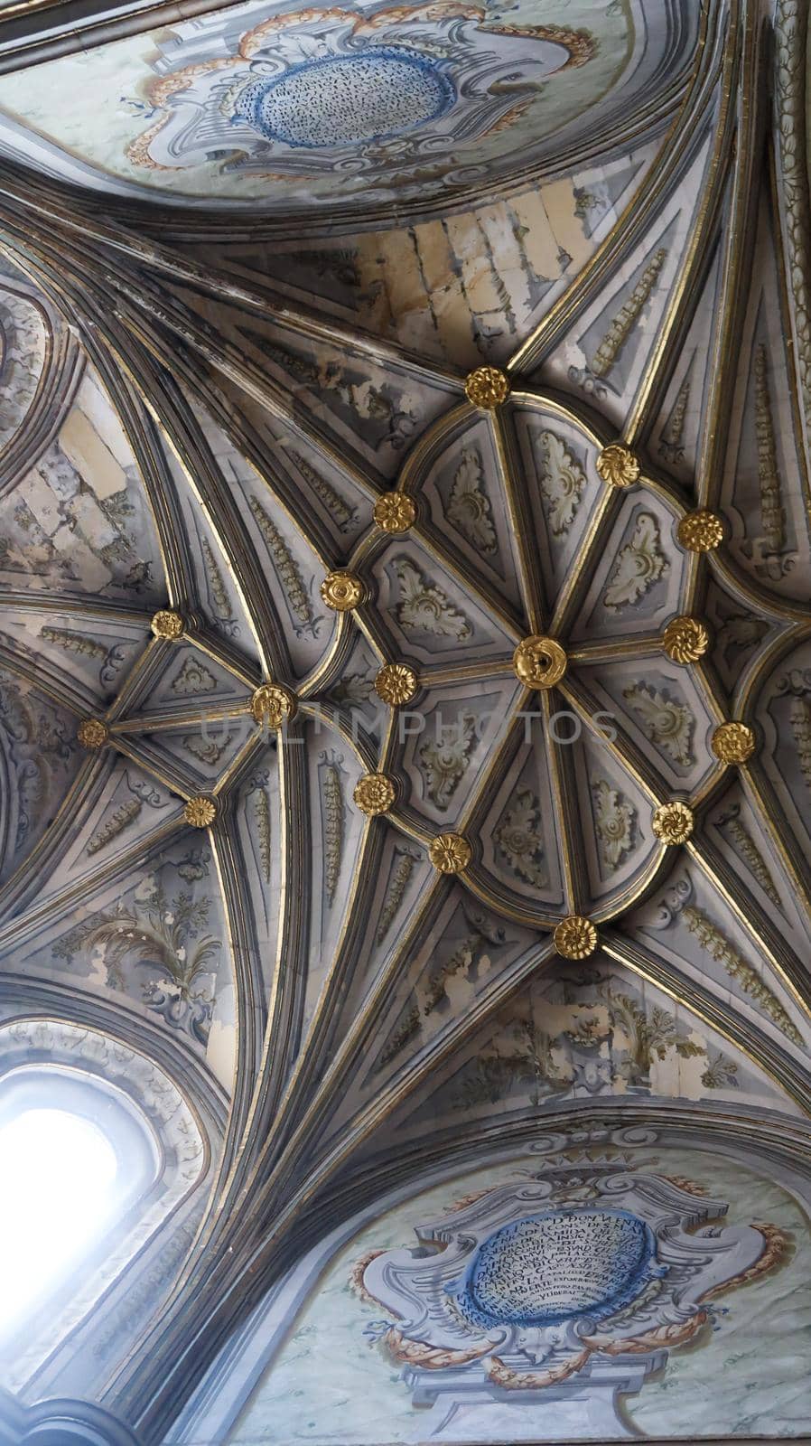 Segovia, Spain - 22 - September - 2020: Beautiful interior view of Gothic Segovia Cathedral