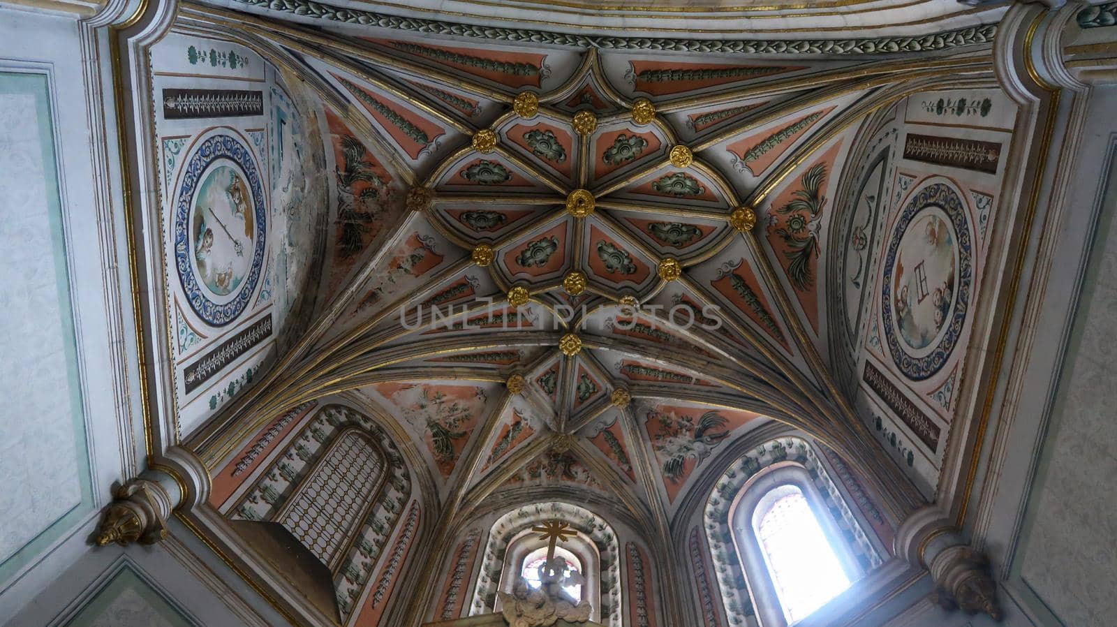 Segovia, Spain - 22 - September - 2020: Beautiful interior view of Gothic Segovia Cathedral