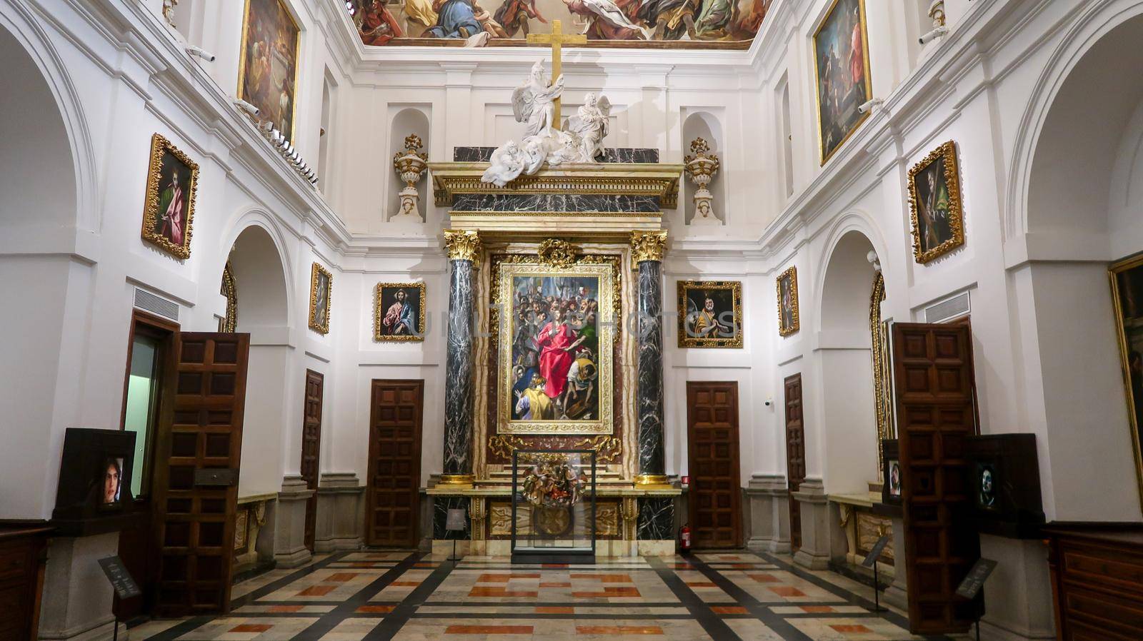 Toledo, Spain - 24 - september - 2020: Interior view of Toledo cathedral in historic medieval city