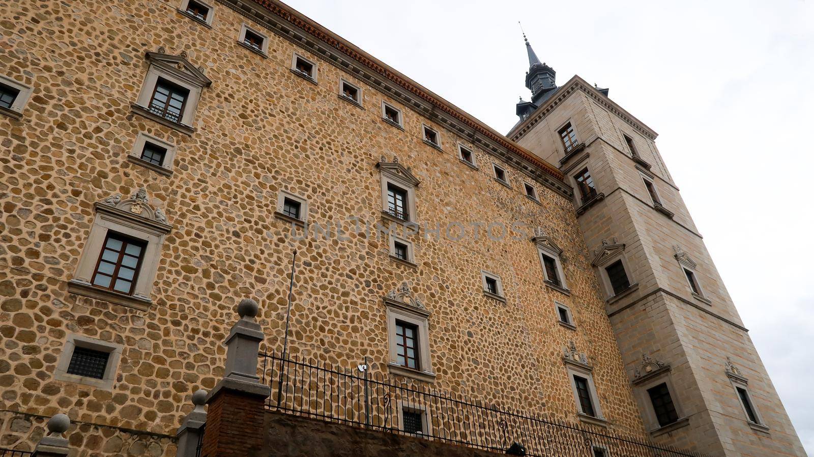 Toledo, Spain. Towers and facades of the castle of Alcazar by codrinn