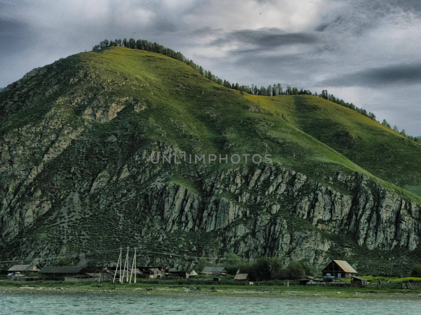 Nature is altai. Mountain landscape, forests and reservoirs of the altai.