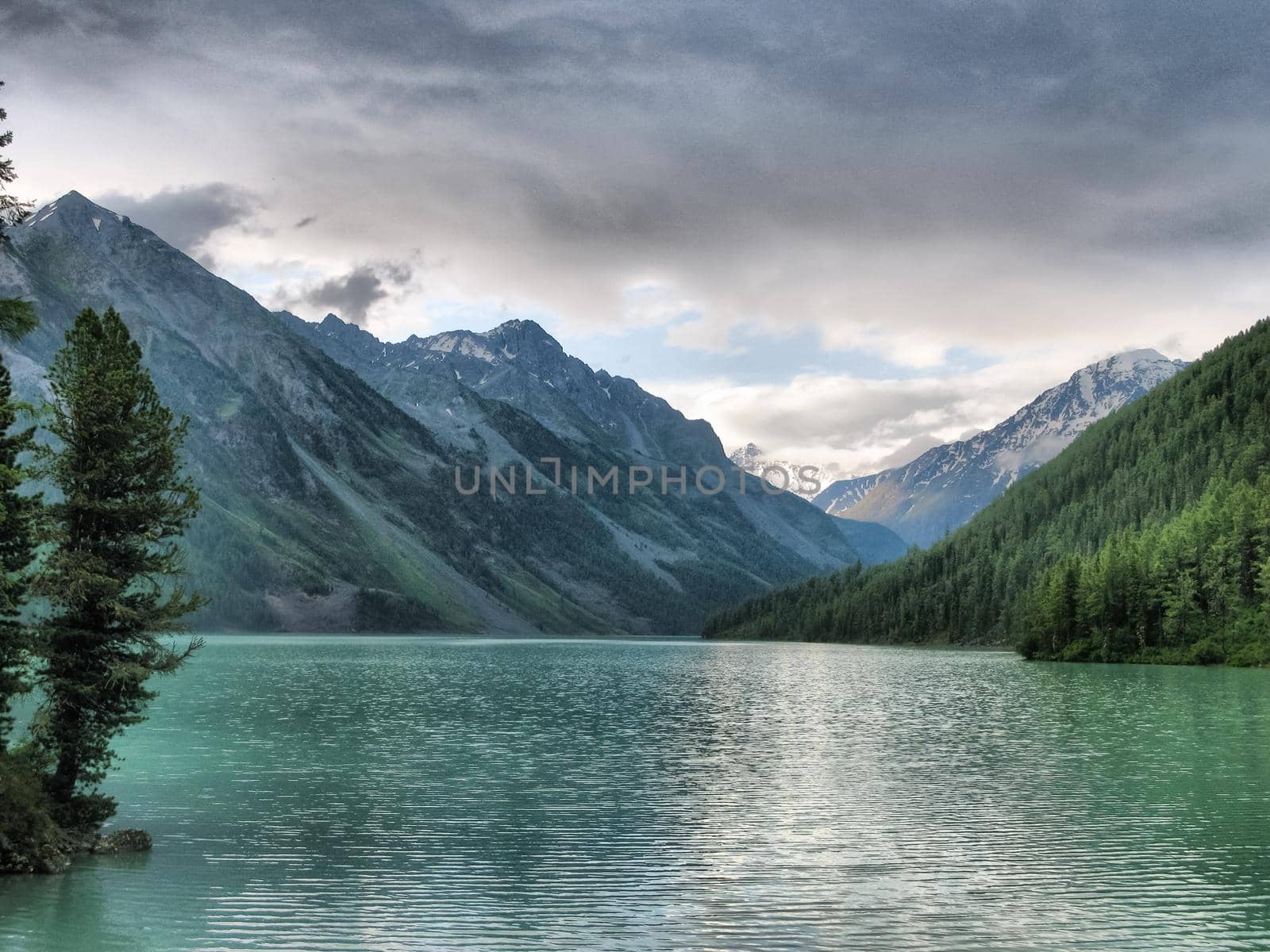 Nature is altai. Mountain landscape, forests and reservoirs of the altai.