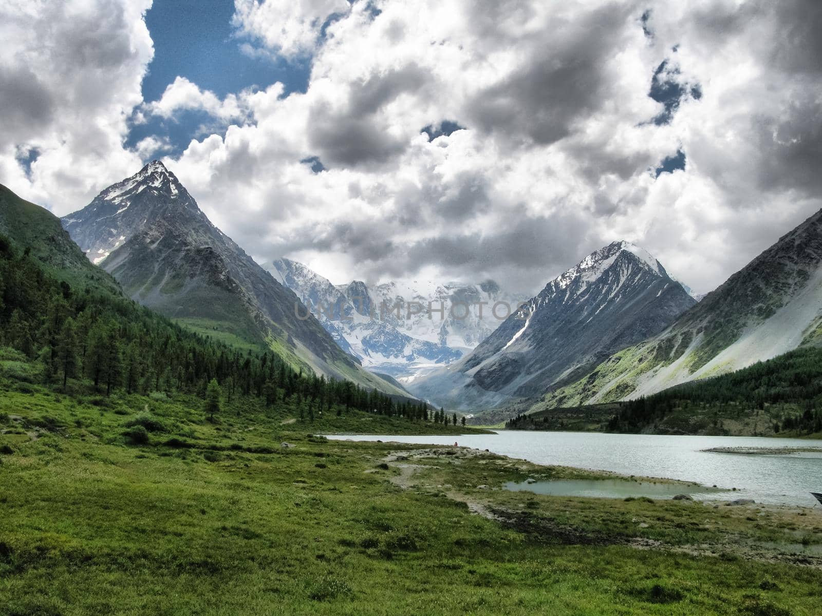 Nature is altai. Mountain landscape, forests and reservoirs of the altai.