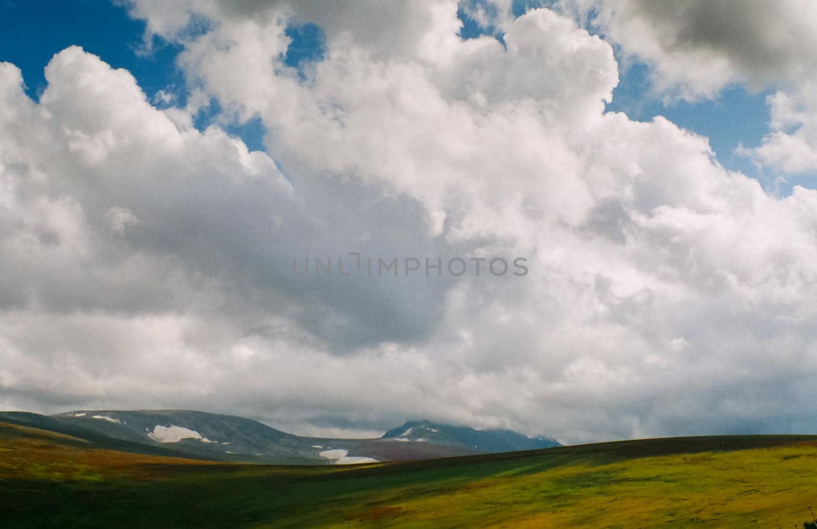 Altai landscape mountains and clouds. Nature altai. by DePo