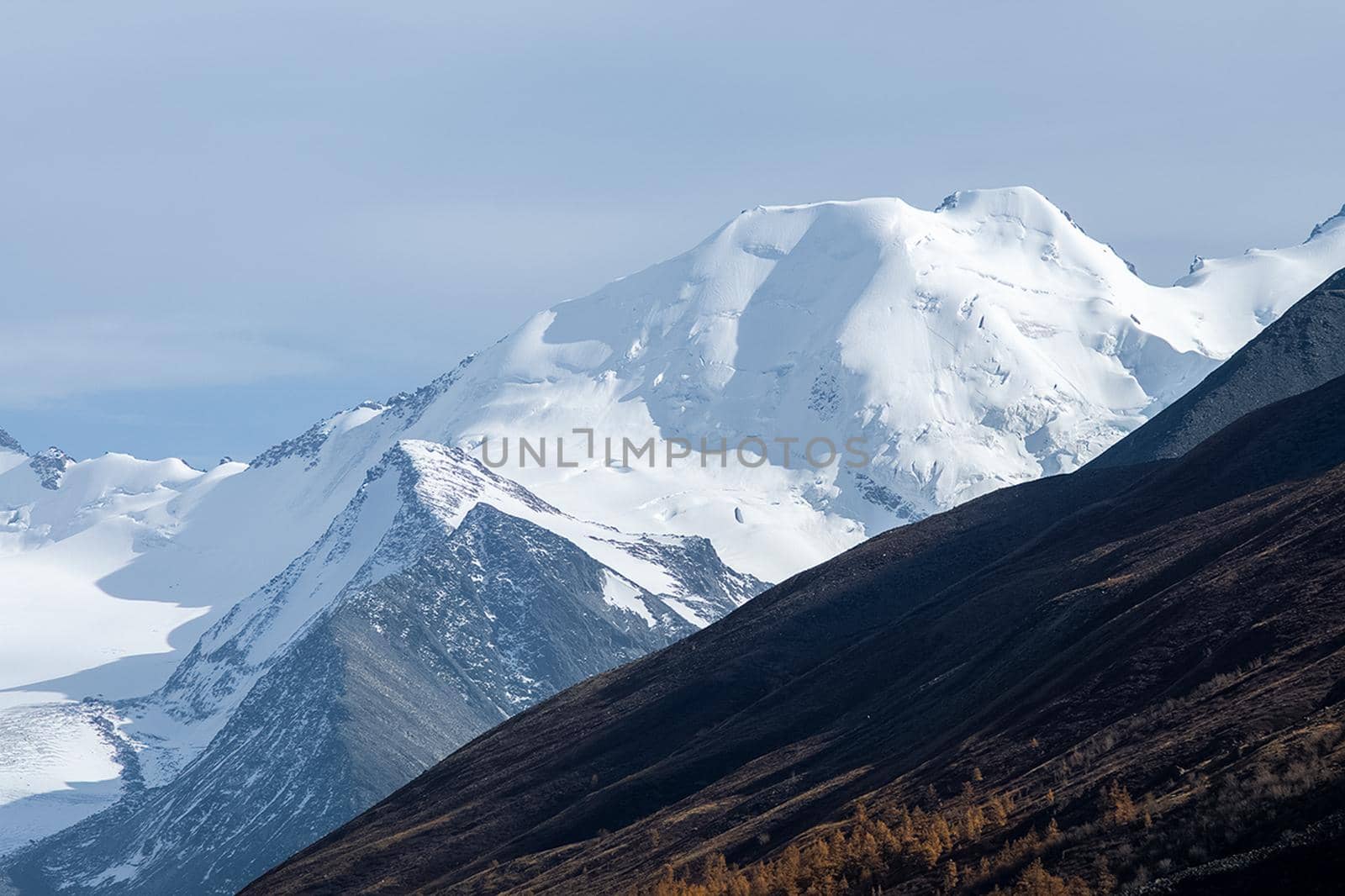 The altai mountains. The landscape of nature on the Altai mountains and in the gorges between the mountains.