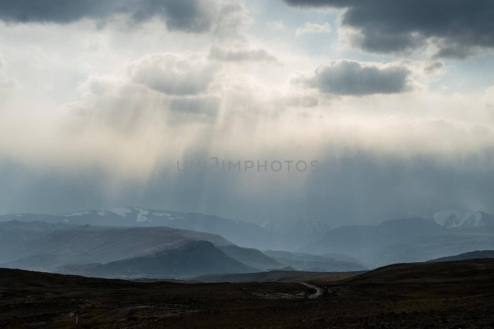 The altai mountains. The landscape of nature on the Altai mountains and in the gorges between the mountains.