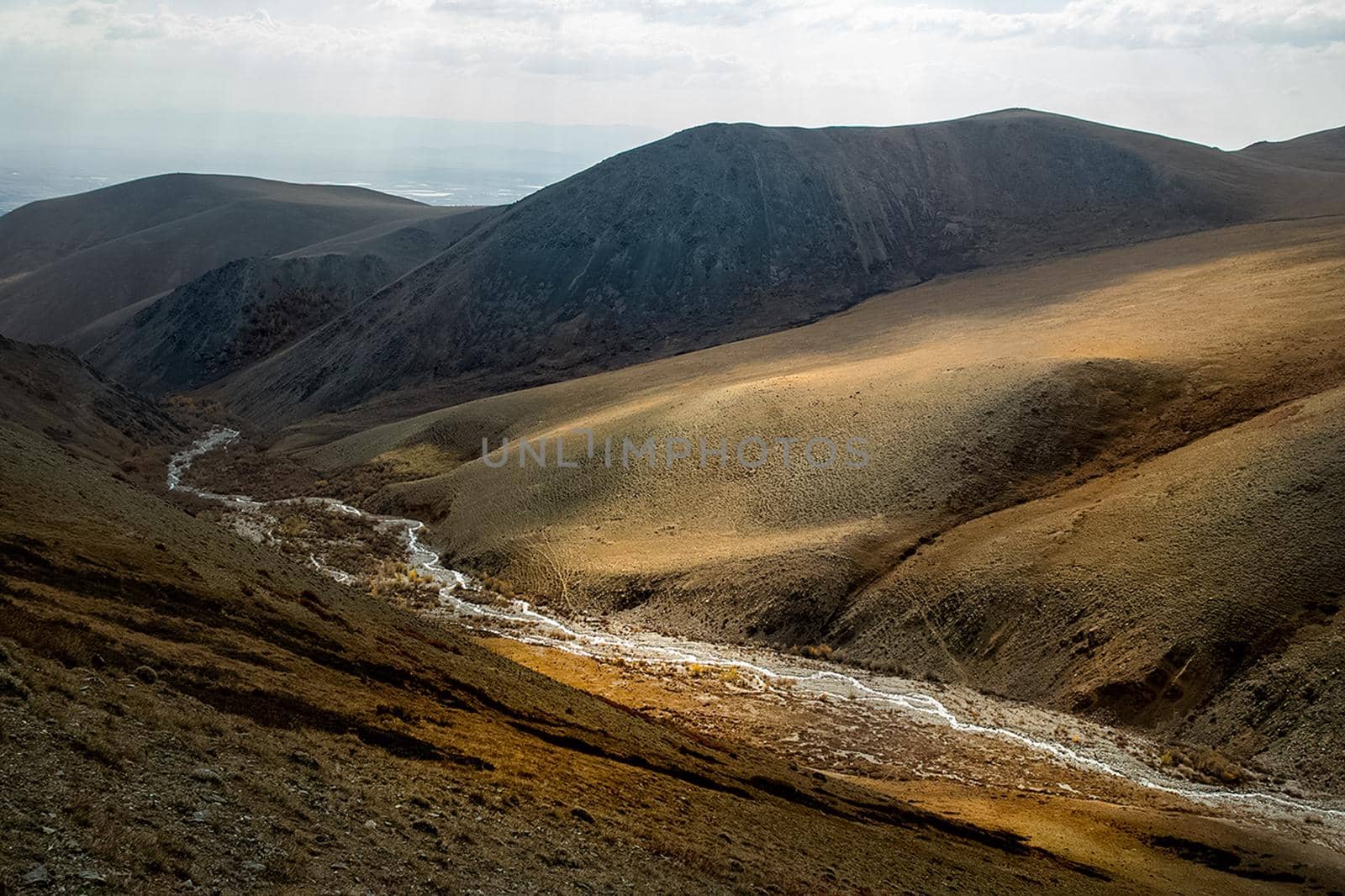 The altai mountains. landscape of nature on the Altai mountains and in the gorges between the mountains. by DePo