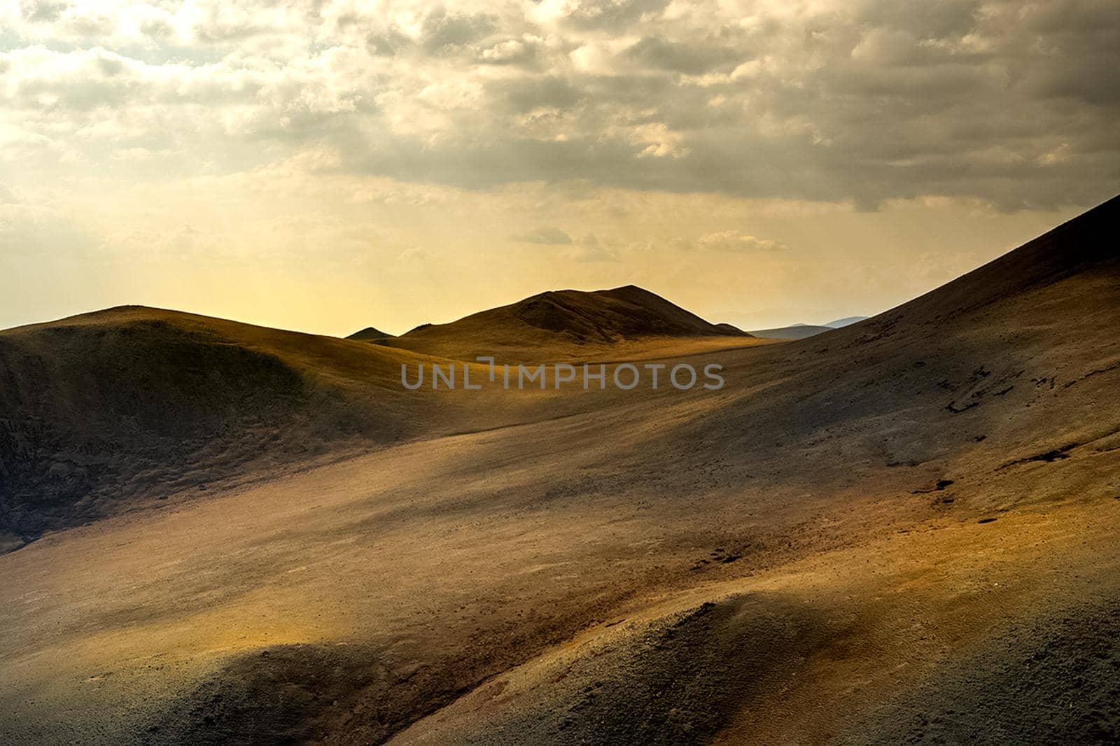 The altai mountains. landscape of nature on the Altai mountains and in the gorges between the mountains. by DePo