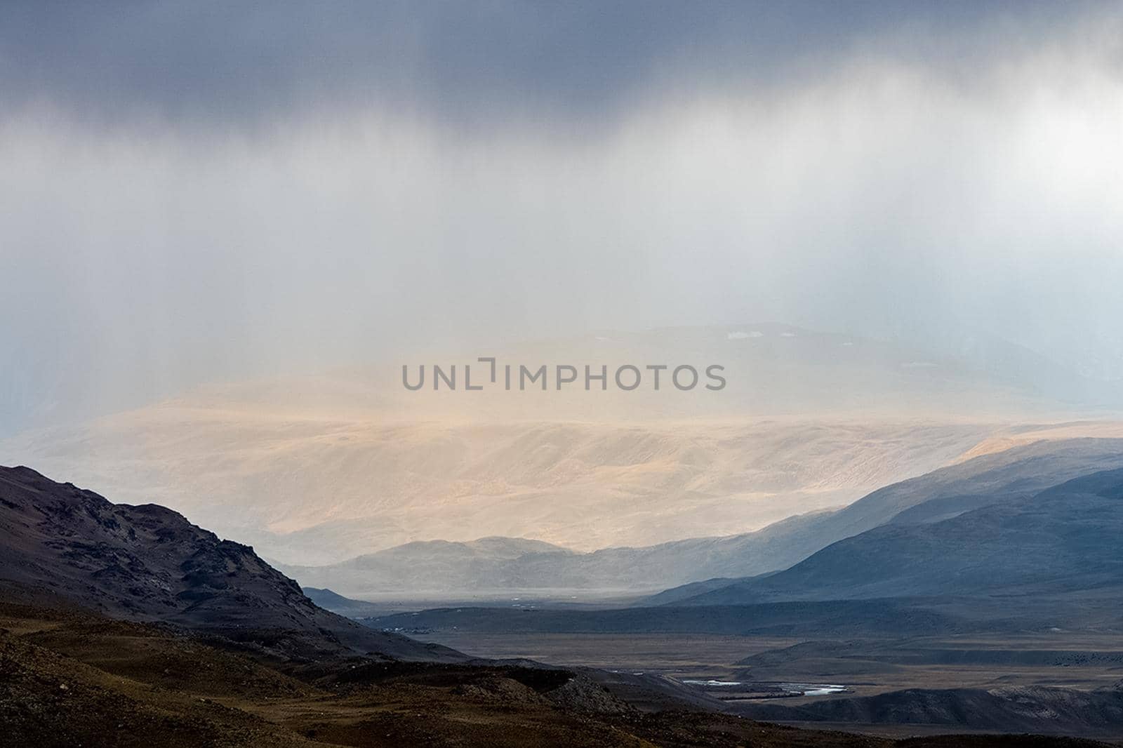 The altai mountains. landscape of nature on the Altai mountains and in the gorges between the mountains. by DePo