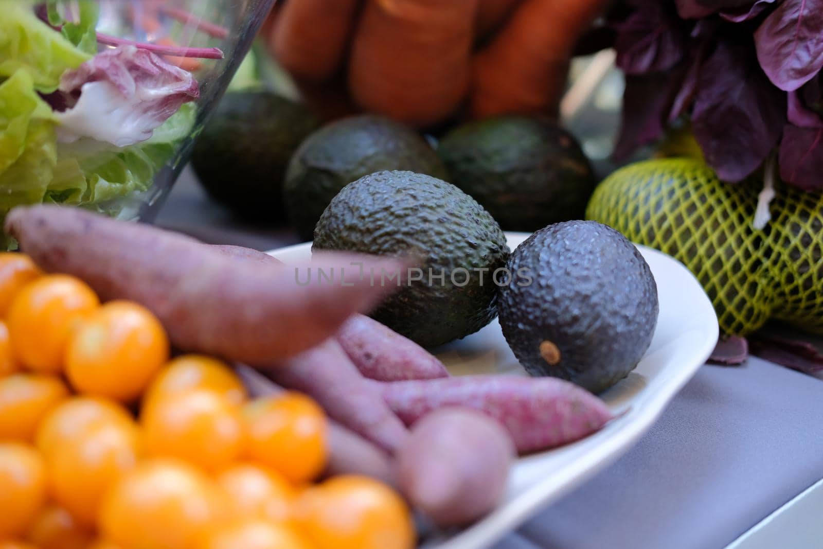 avocado potato, cape gooseberry. vegetable fruit harvest ingredient for cooking food