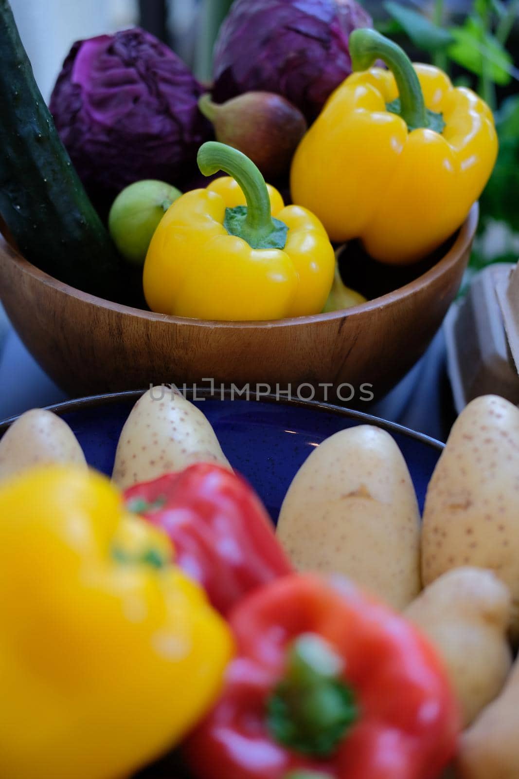 yellow bell pepper paprika. vegetables harvest for cooking food