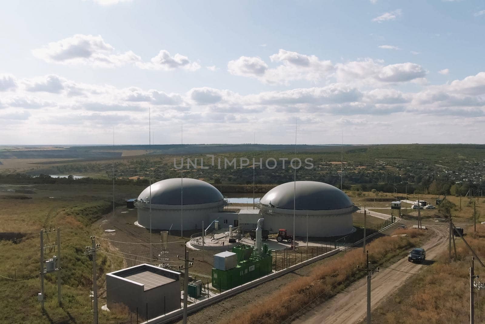 Biogas station. Biological gas plant. by DePo