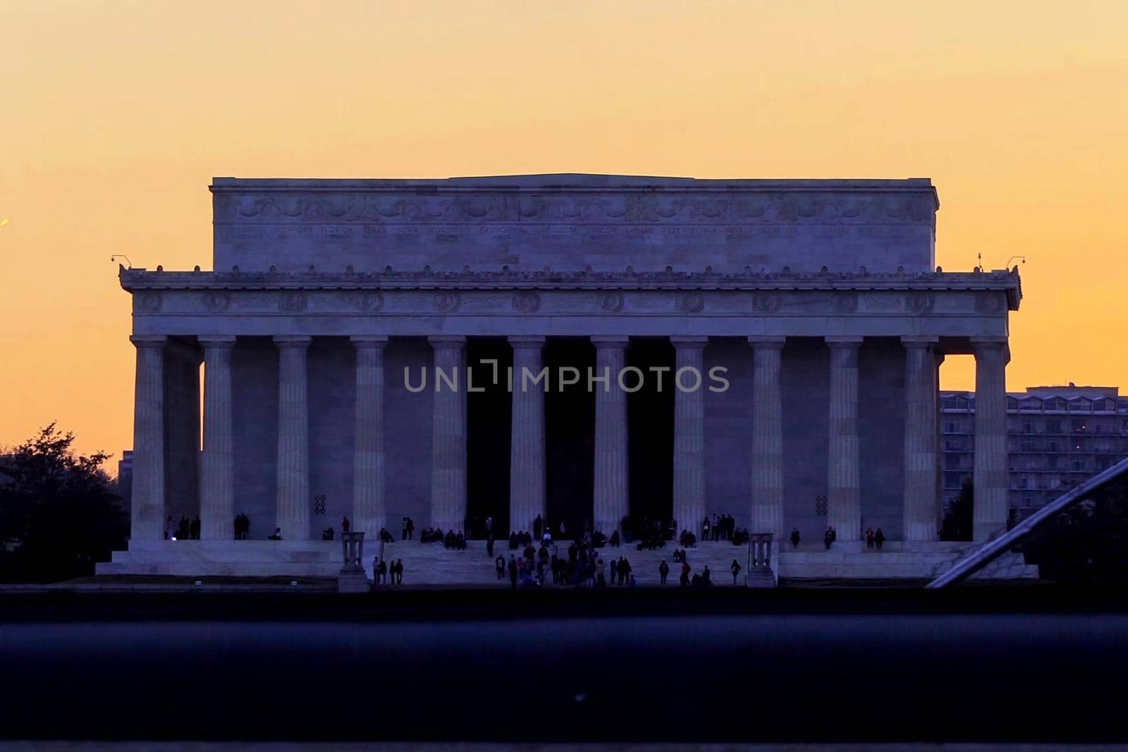 Lincoln Memorial in Washington, near the White House.