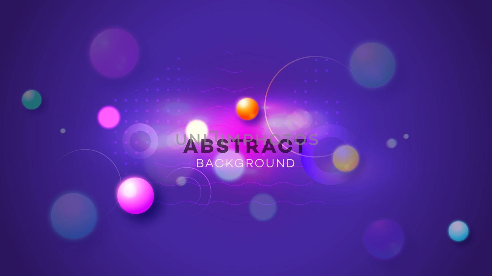 Modern abstract vector background. Abstract geometric liquid neon glow illustration.