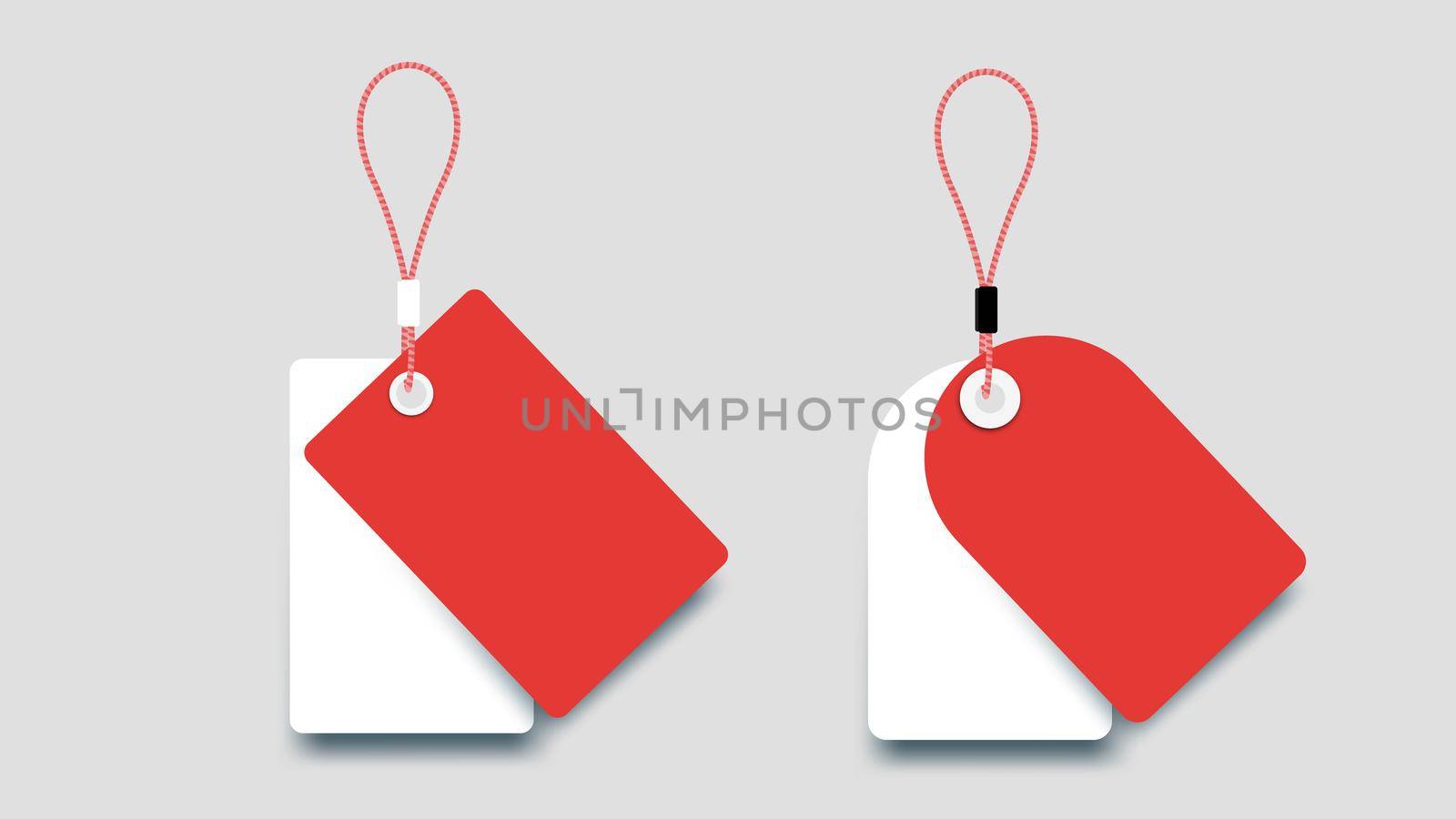 Flat Paper Sale Tags. Set Of Isolated Vector Sale Labels. Christmas Sale Tags.Vector Design Elements.