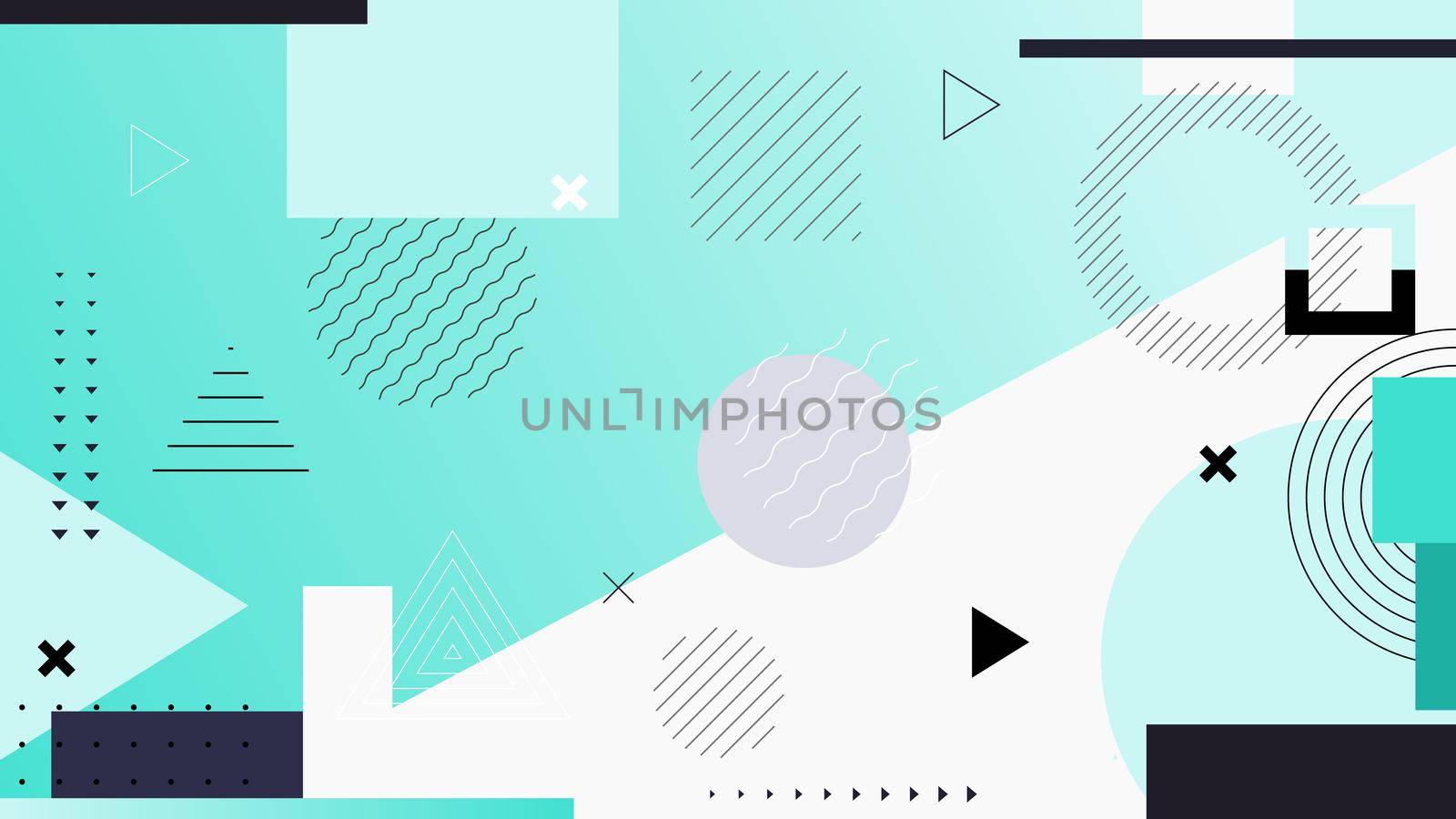 Dark vector geometric backround. Abstract design styled vintage trends 80-s. Minimalistic background.