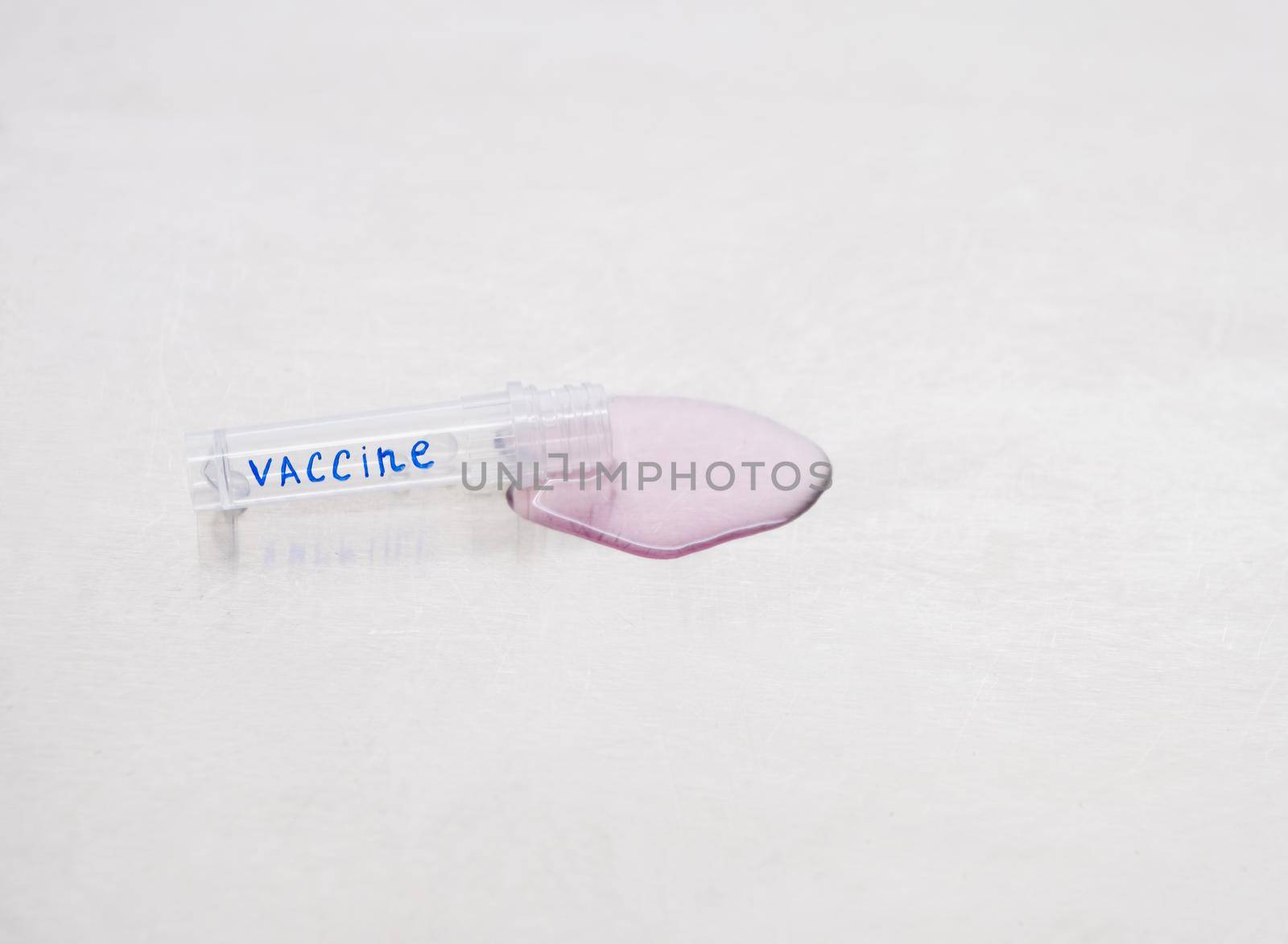 Spilled the pink vaccine. by Jannetta