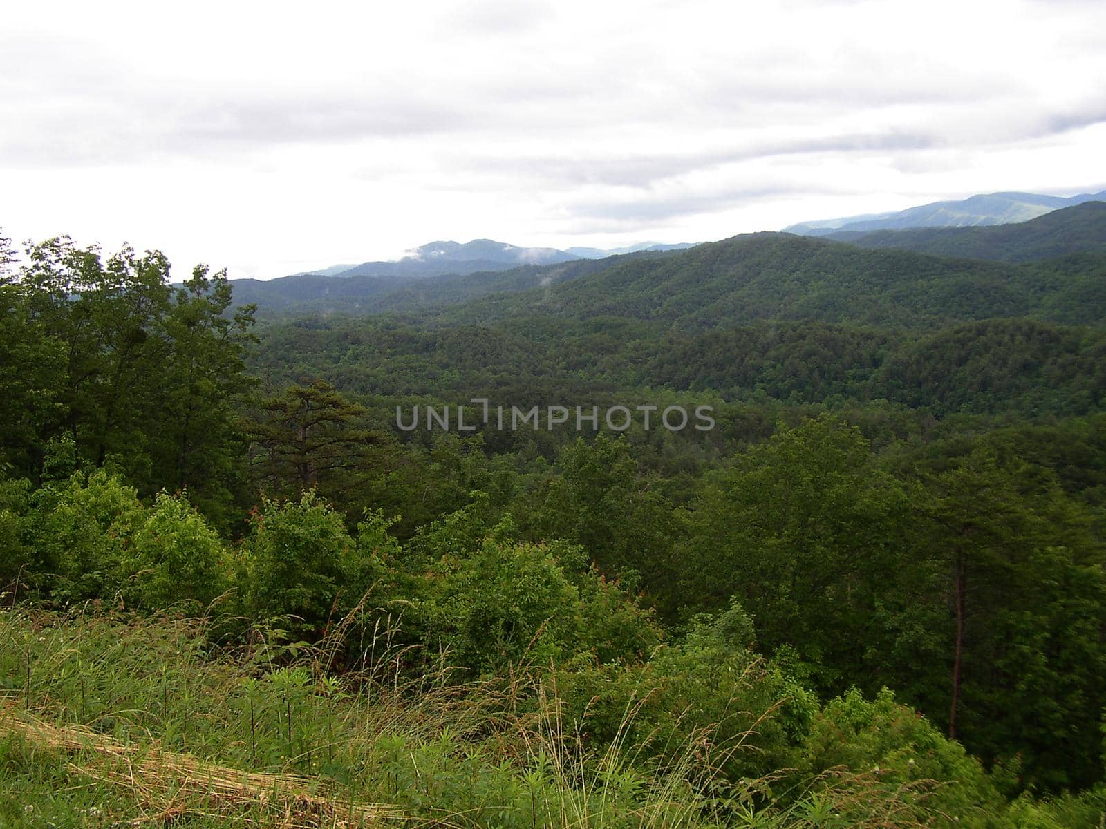 The Smoky Mountains seen from the Foothills Parkway