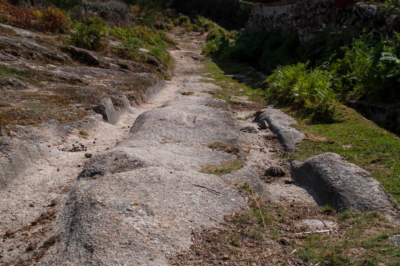 Old Roman road in the north of Portugal.