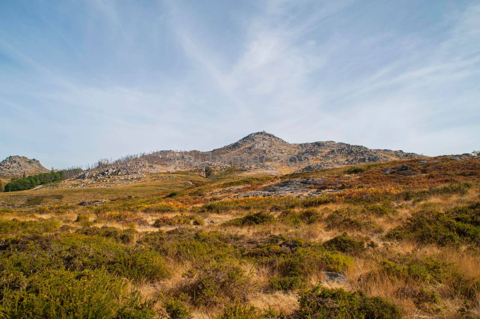 The granite mountains in the region of Arouca, Portugal.