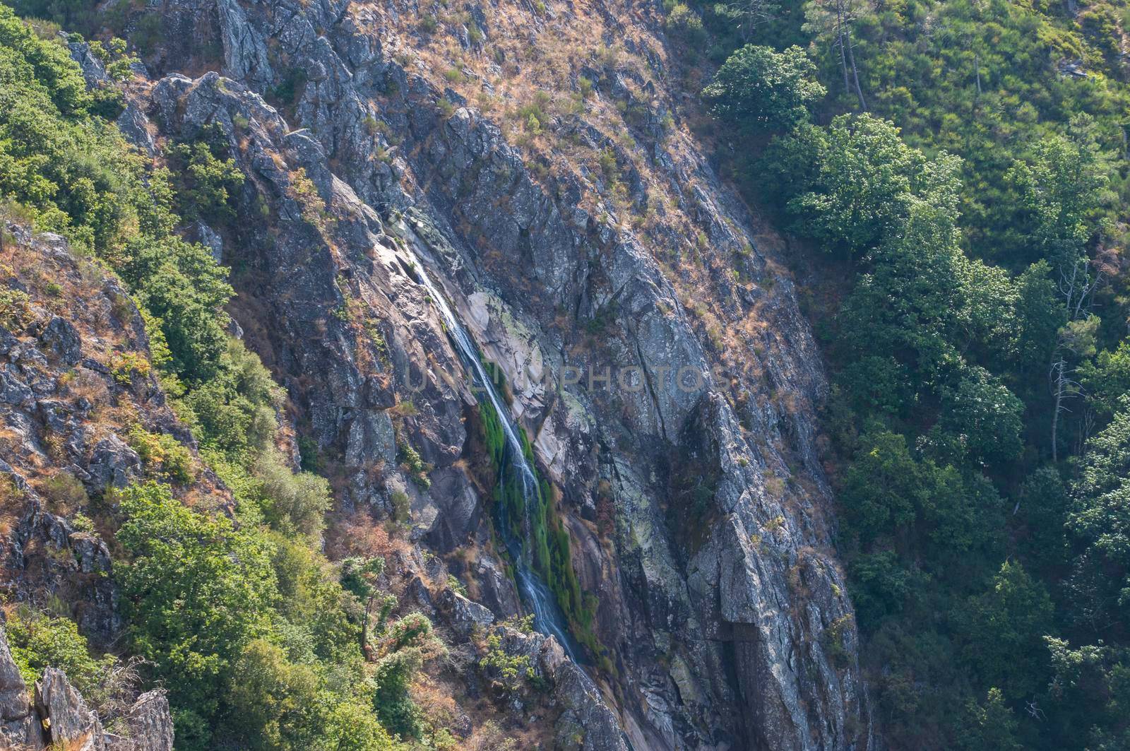 Water fall in the mountains near Arouca, Portugal.