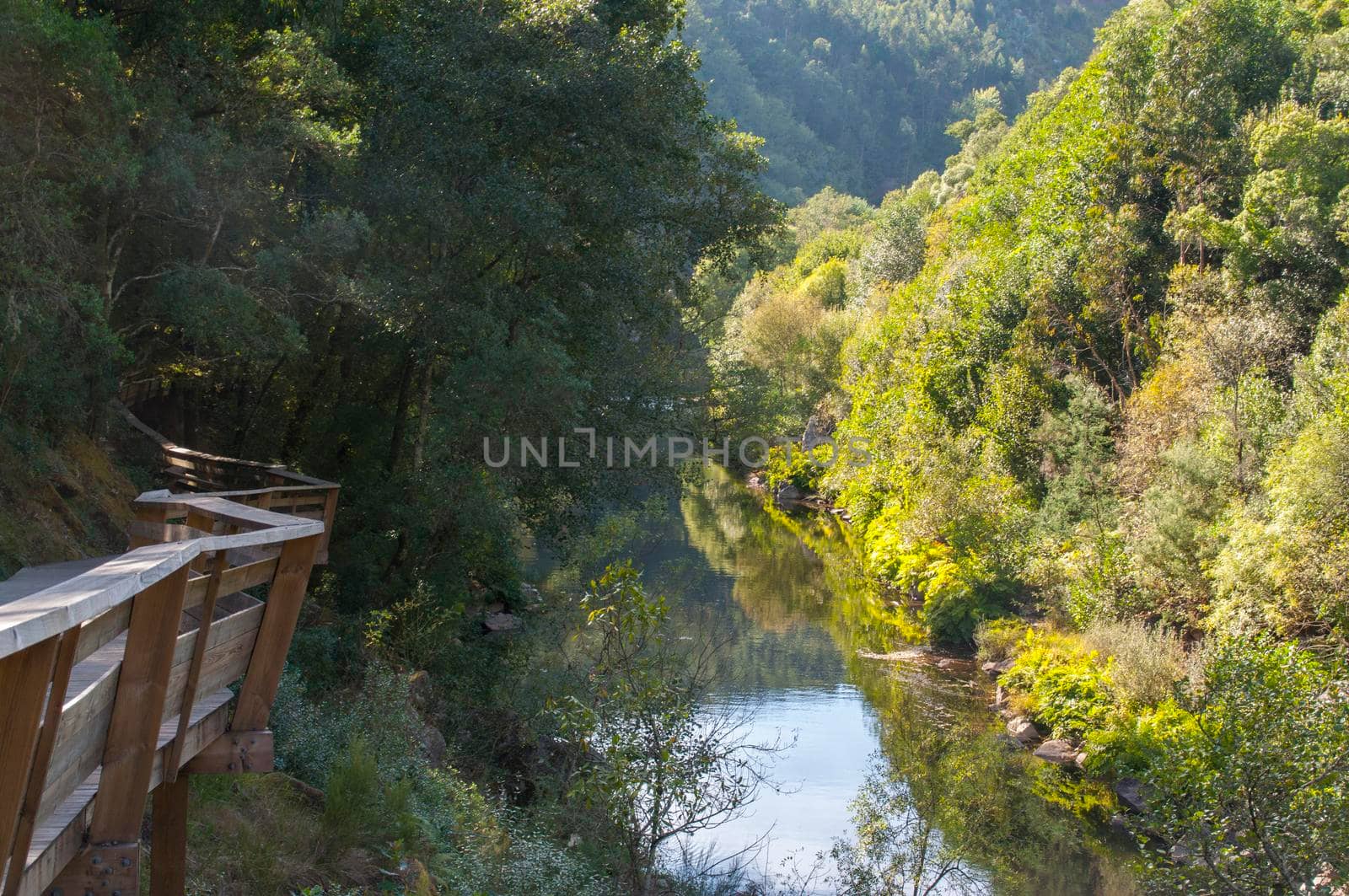 View on the river Paiva, Portugal.