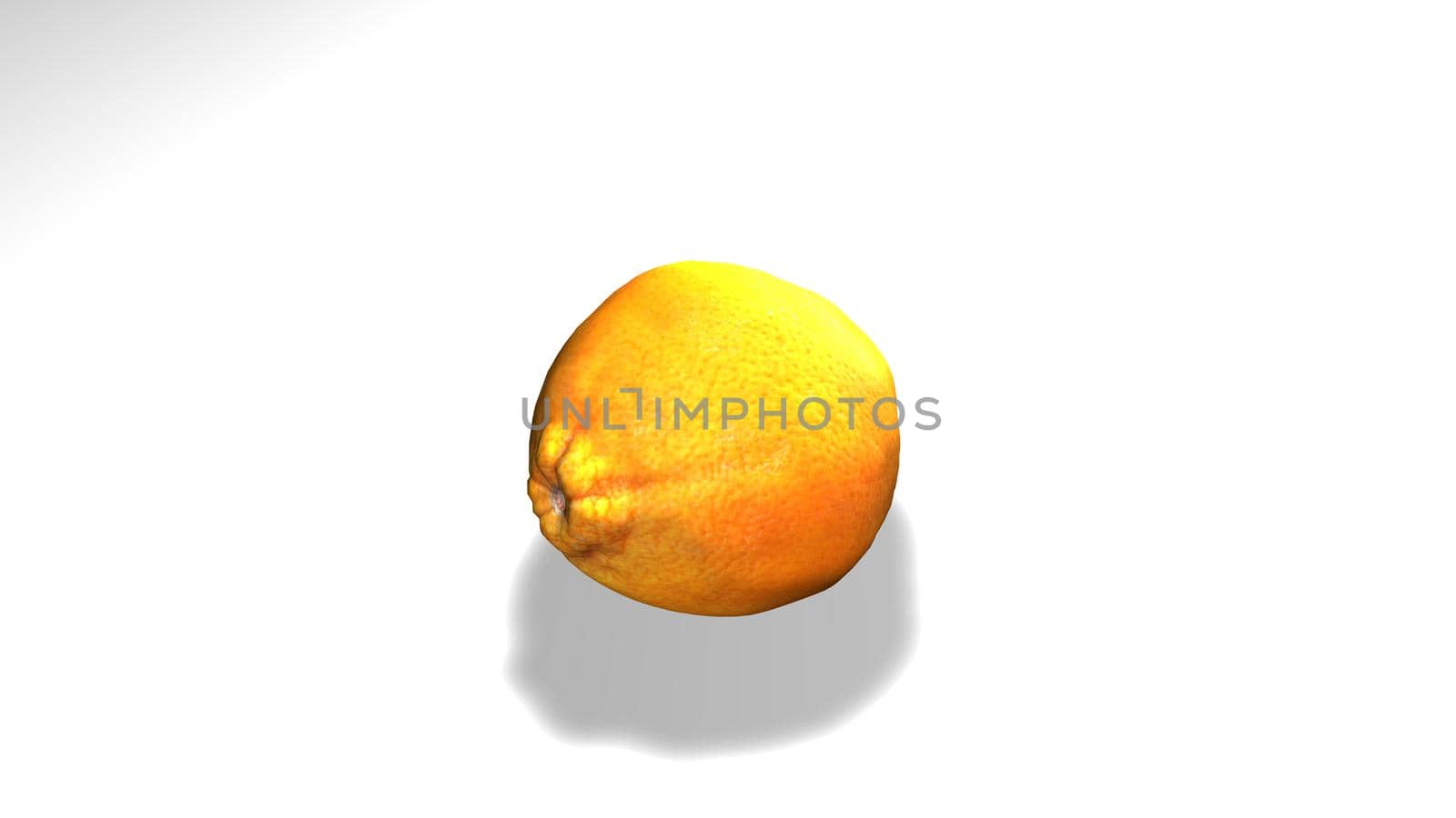 Closeup view of fresh oranges isolated on white background. by Photochowk