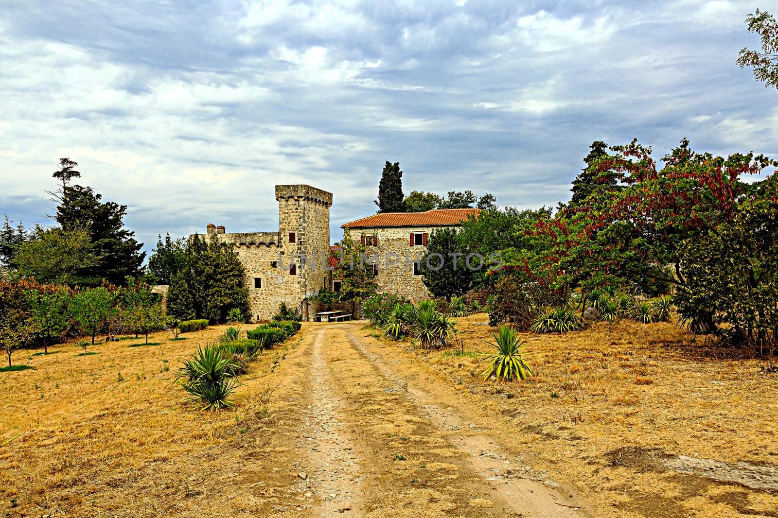 old castle in the mountains, Croatia by seka33